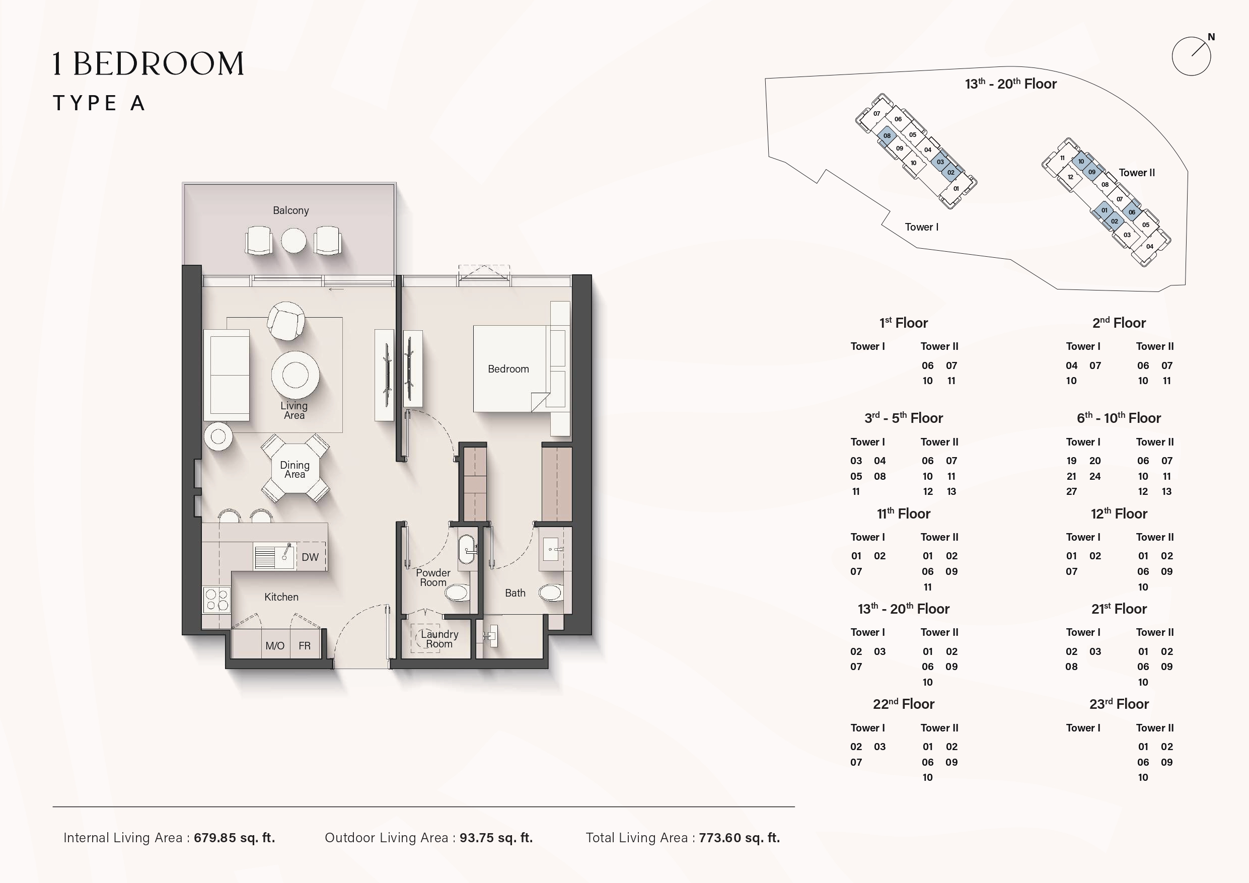 90 Degree South - 1BR