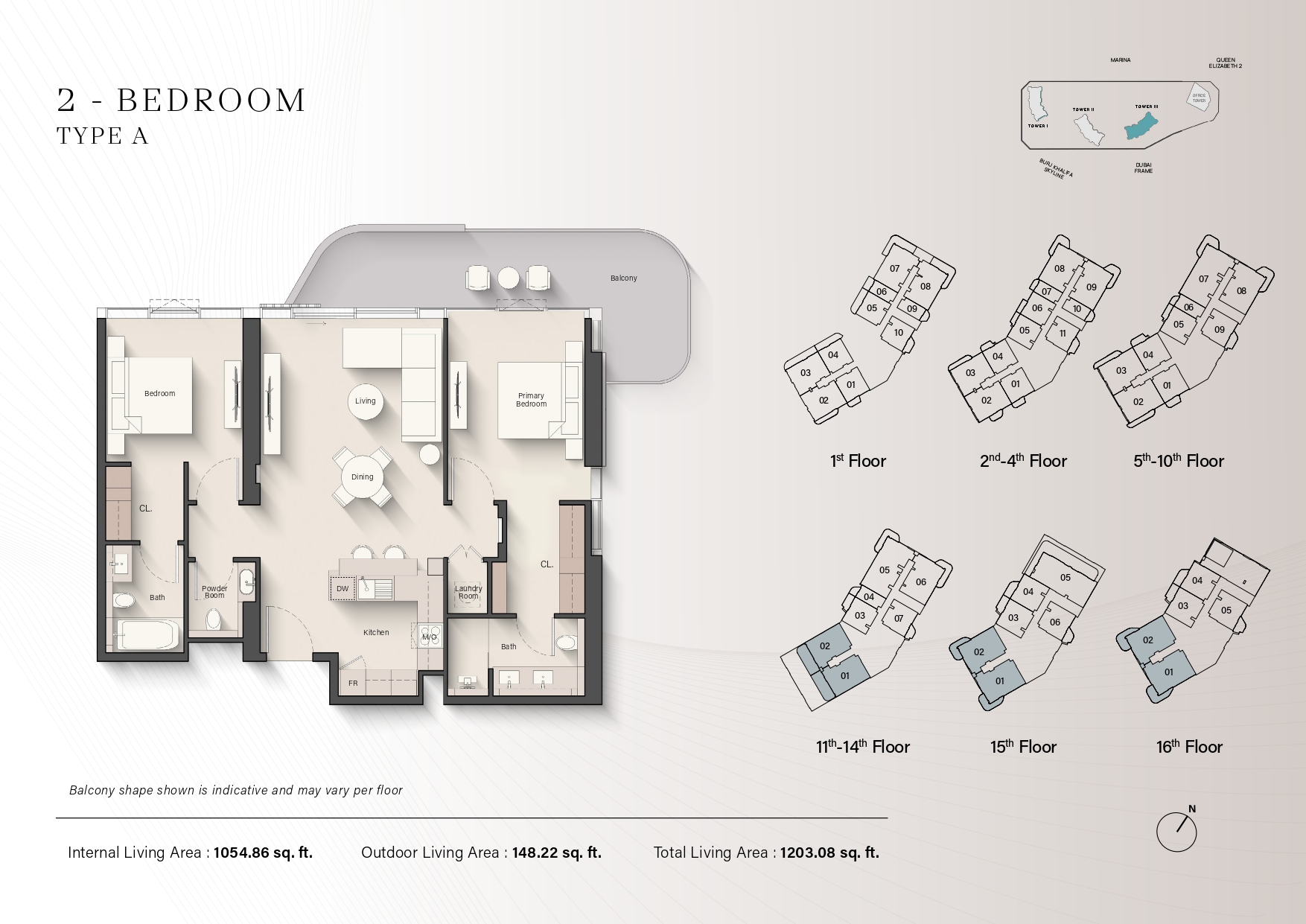 90 Degree South - 2 BR