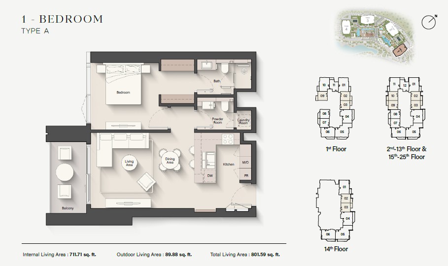 90 Degree South - 1BR