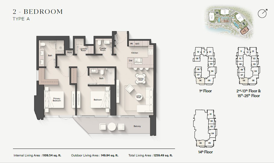 90 Degree South - 2BR