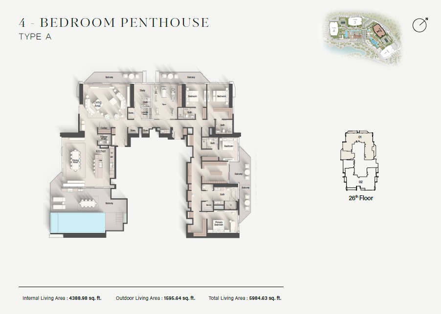 90 Degree South - 4BR_PH