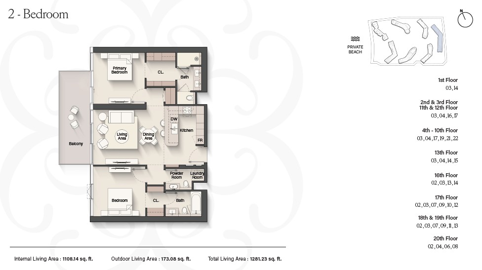 90 Degree South - 2BR