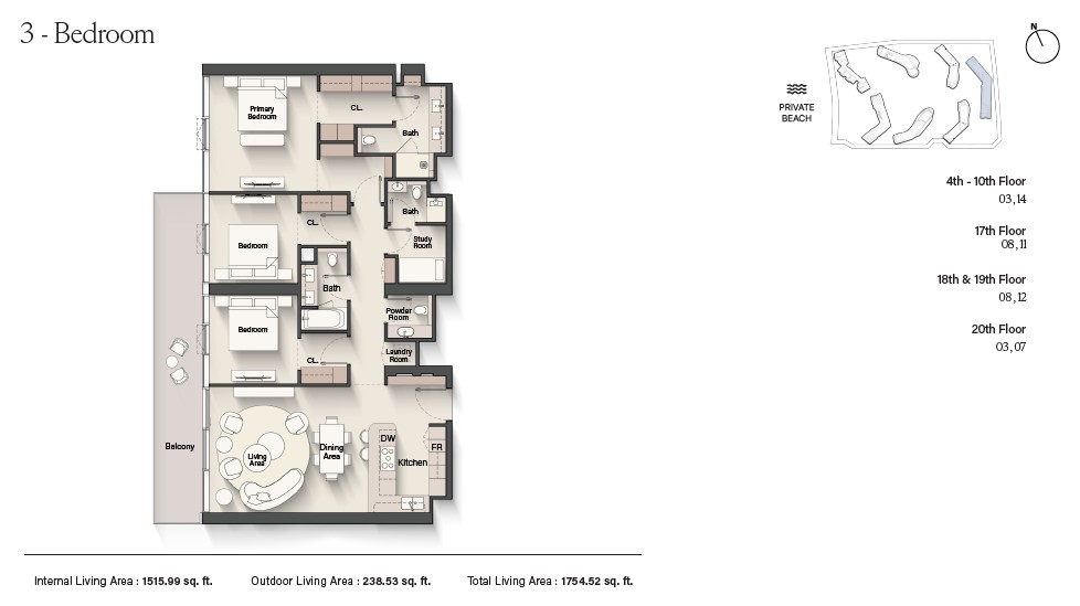 90 Degree South - 3BR