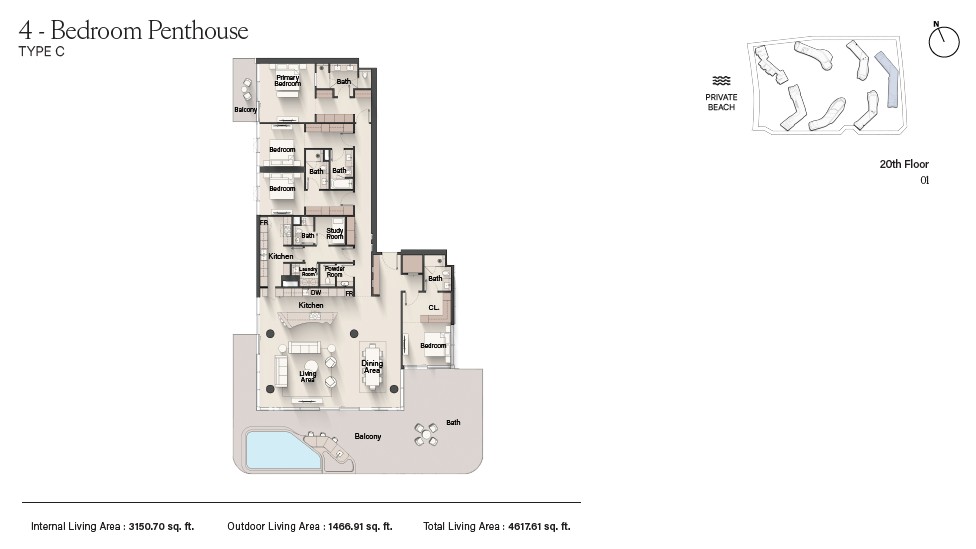 90 Degree South - 4BR