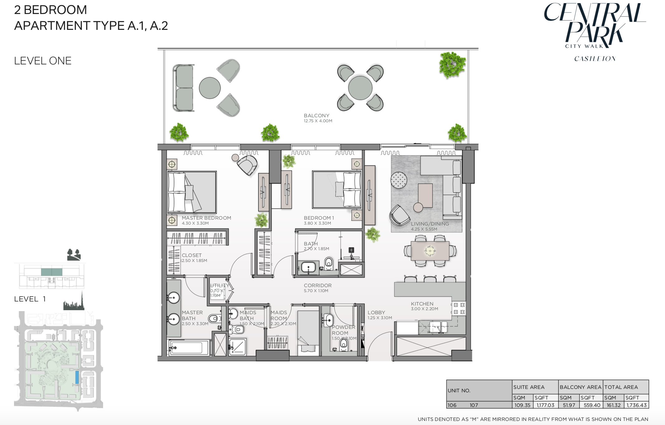 90 Degree South - 2BR-A1&A2