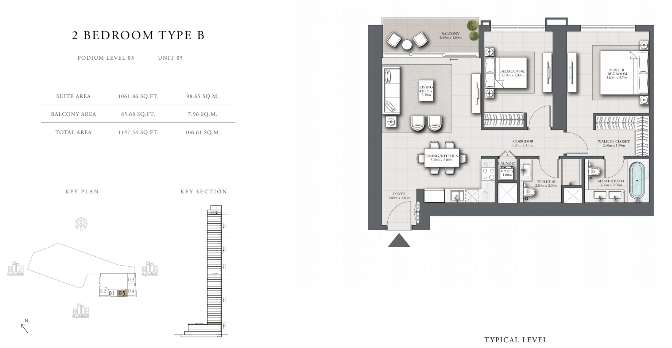 90 Degree South - 2BR-B