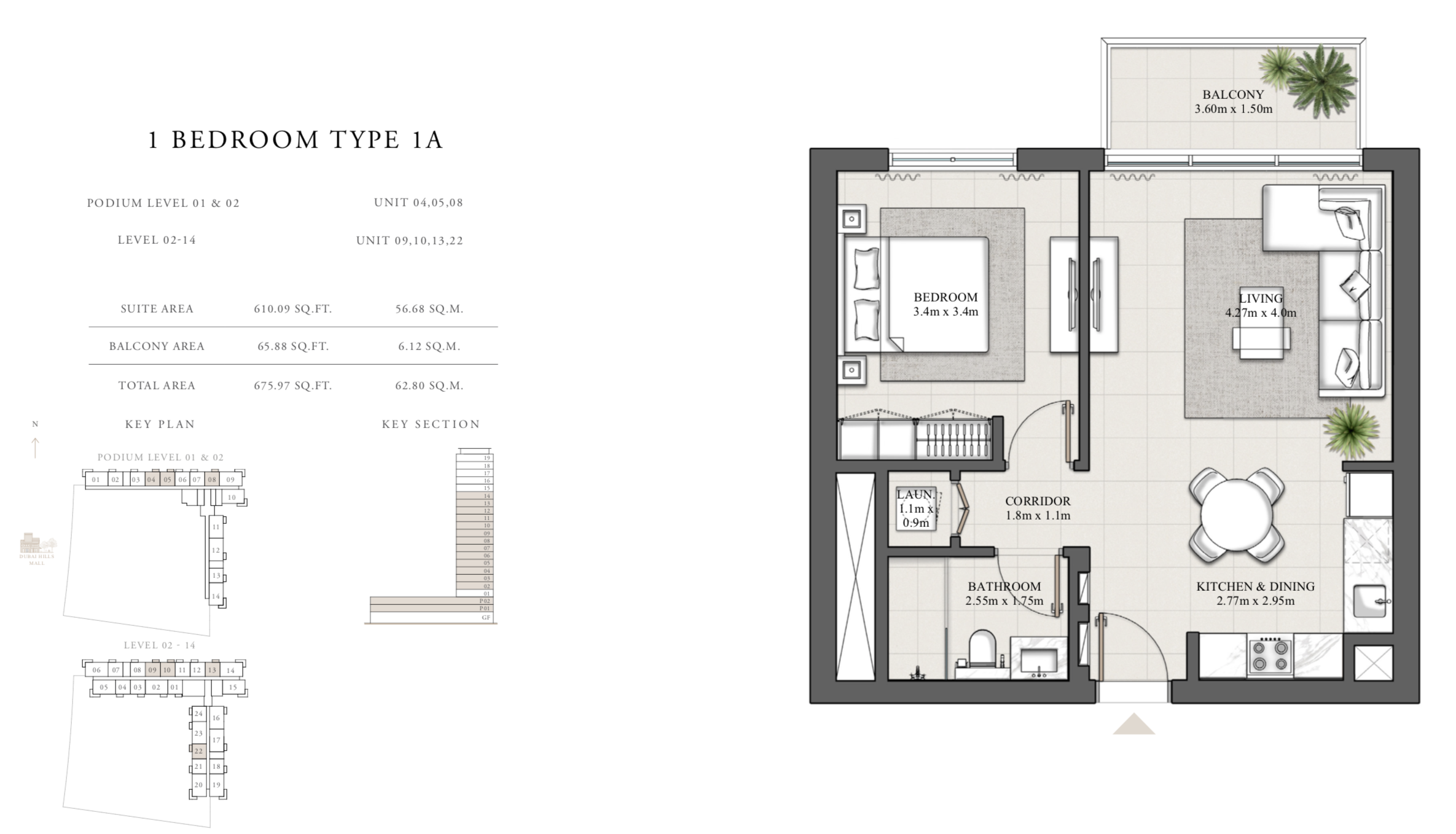 90 Degree South - 1BR -1A