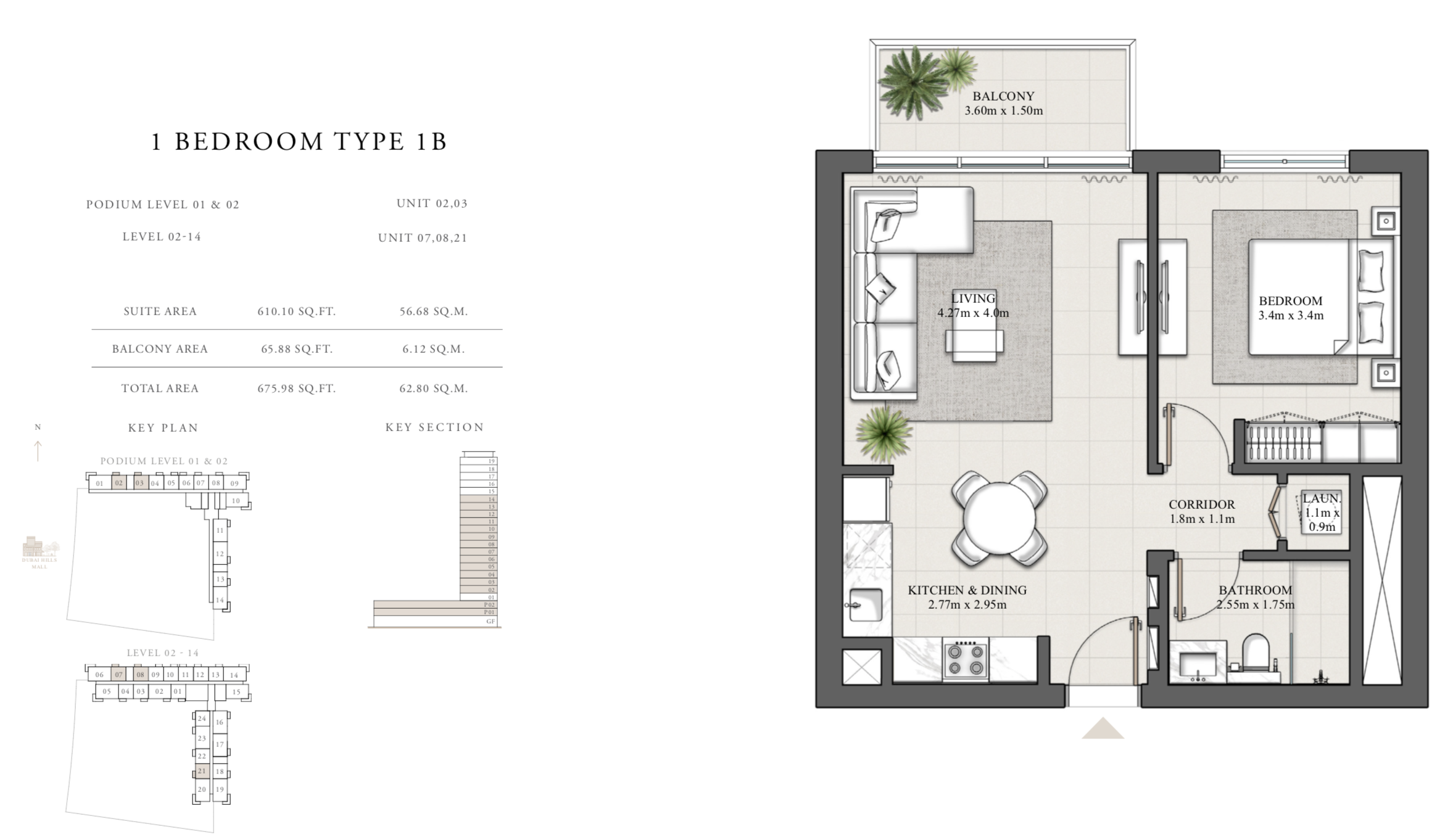 90 Degree South - 1BR-1B