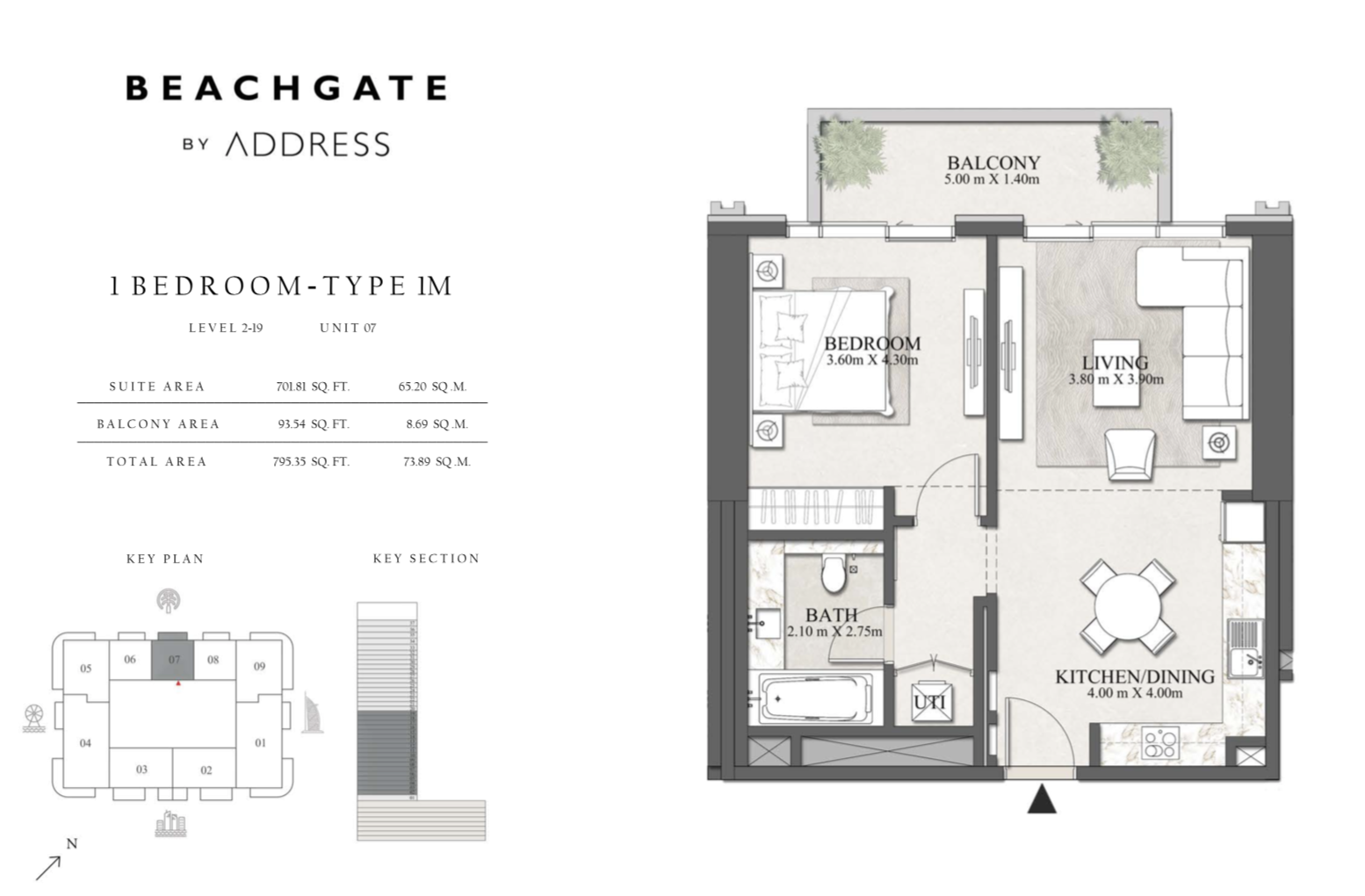 90 Degree South - 1BR-1M