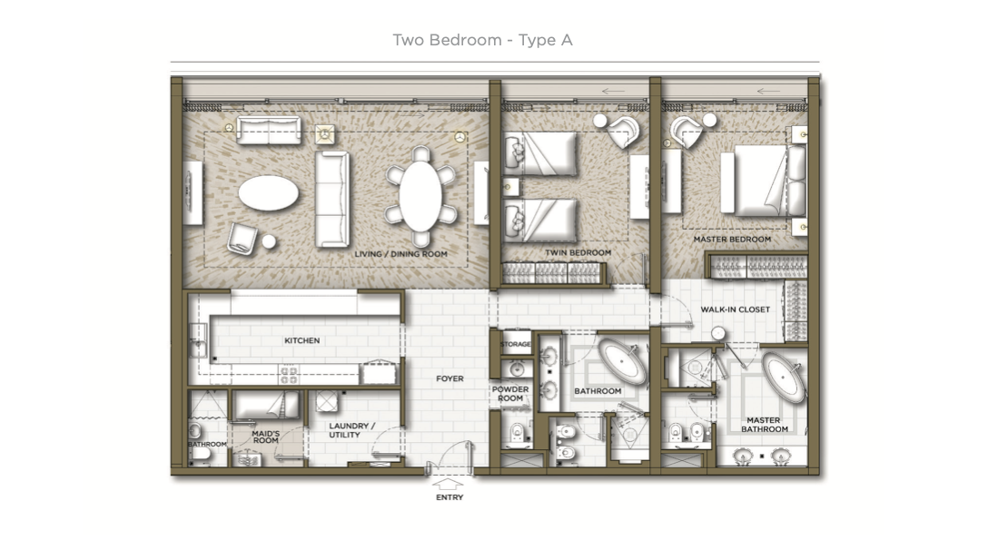 90 Degree South - 2BR-A