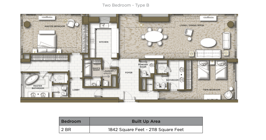 90 Degree South - 2BR-B