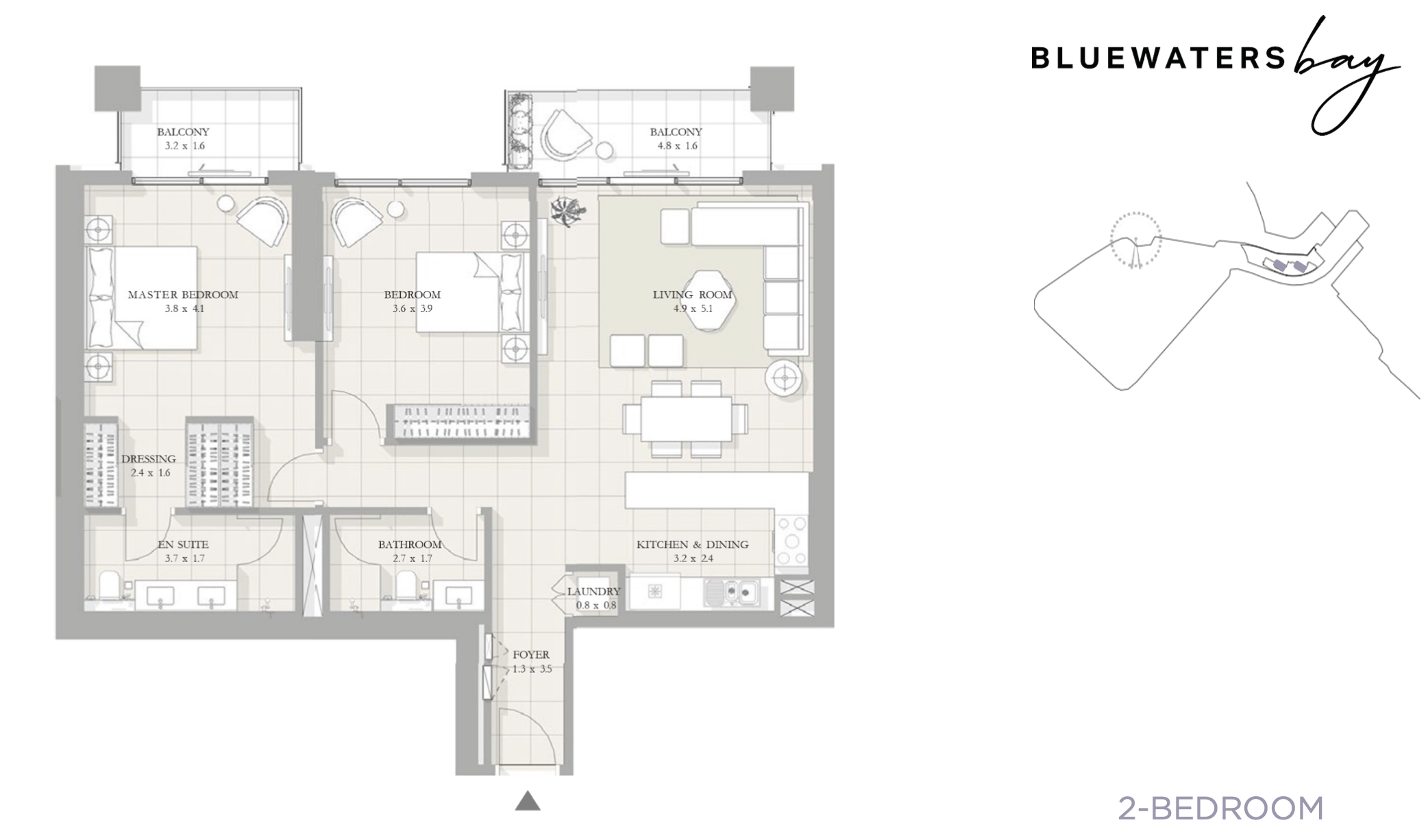 90 Degree South - 2BR