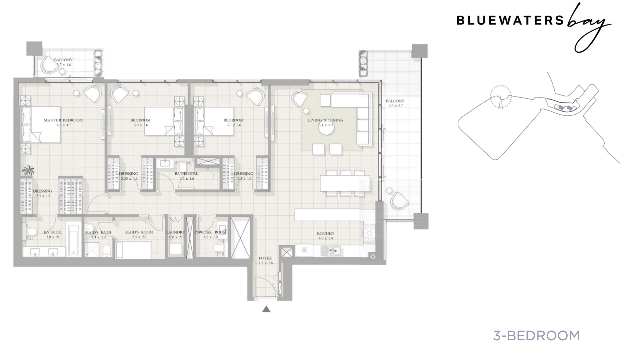 90 Degree South - 3BR