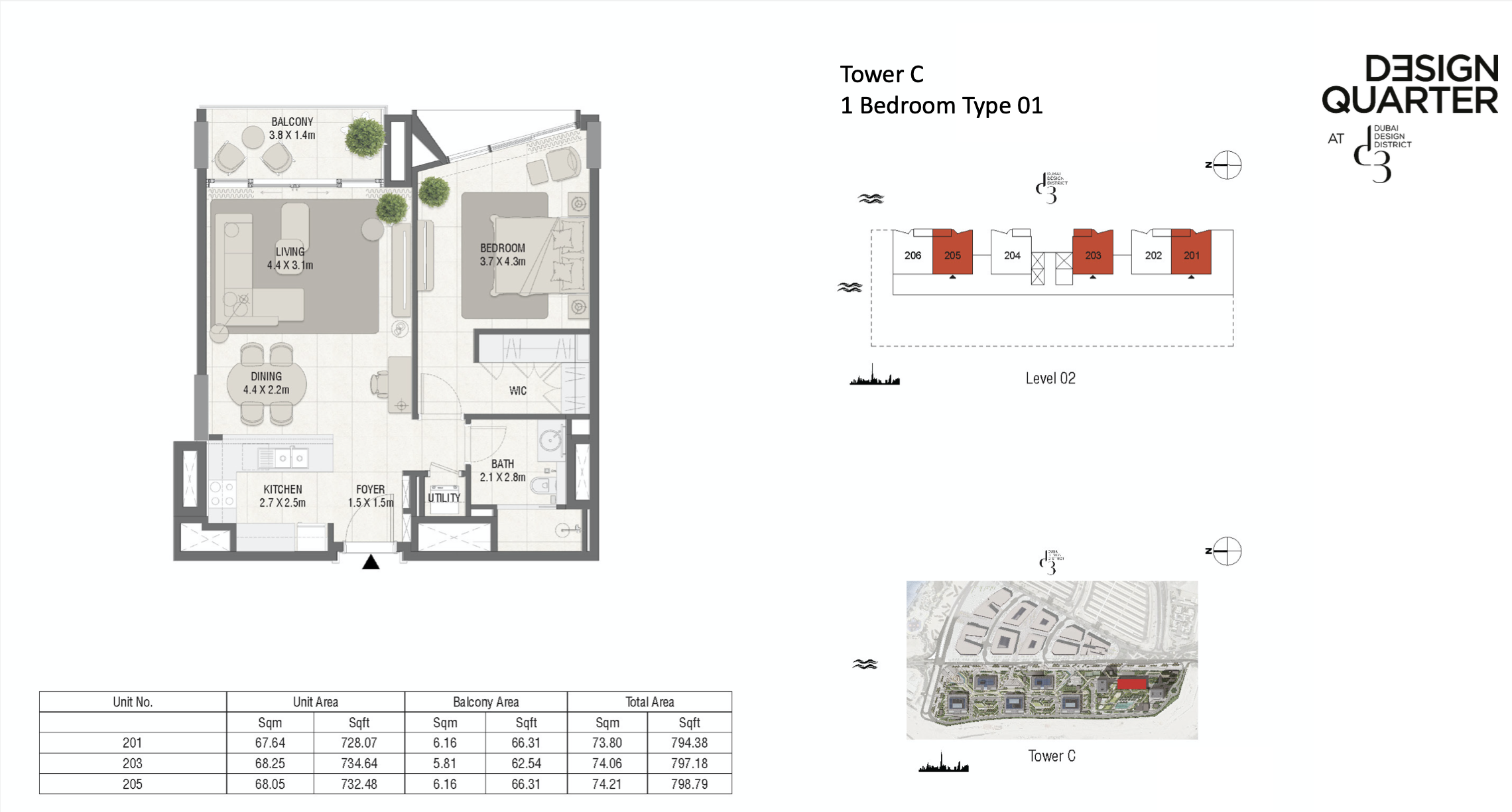 90 Degree South - 1BR-01-TC