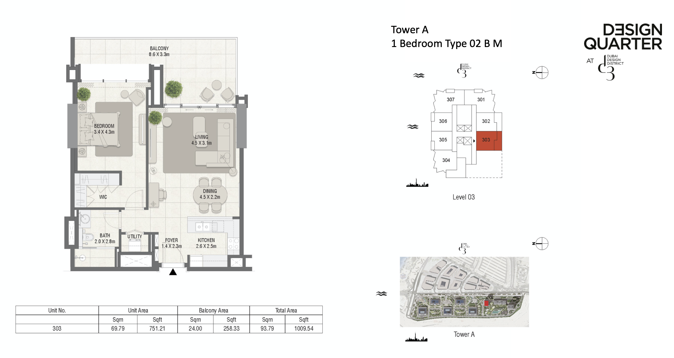 90 Degree South - 1BR-02-TA