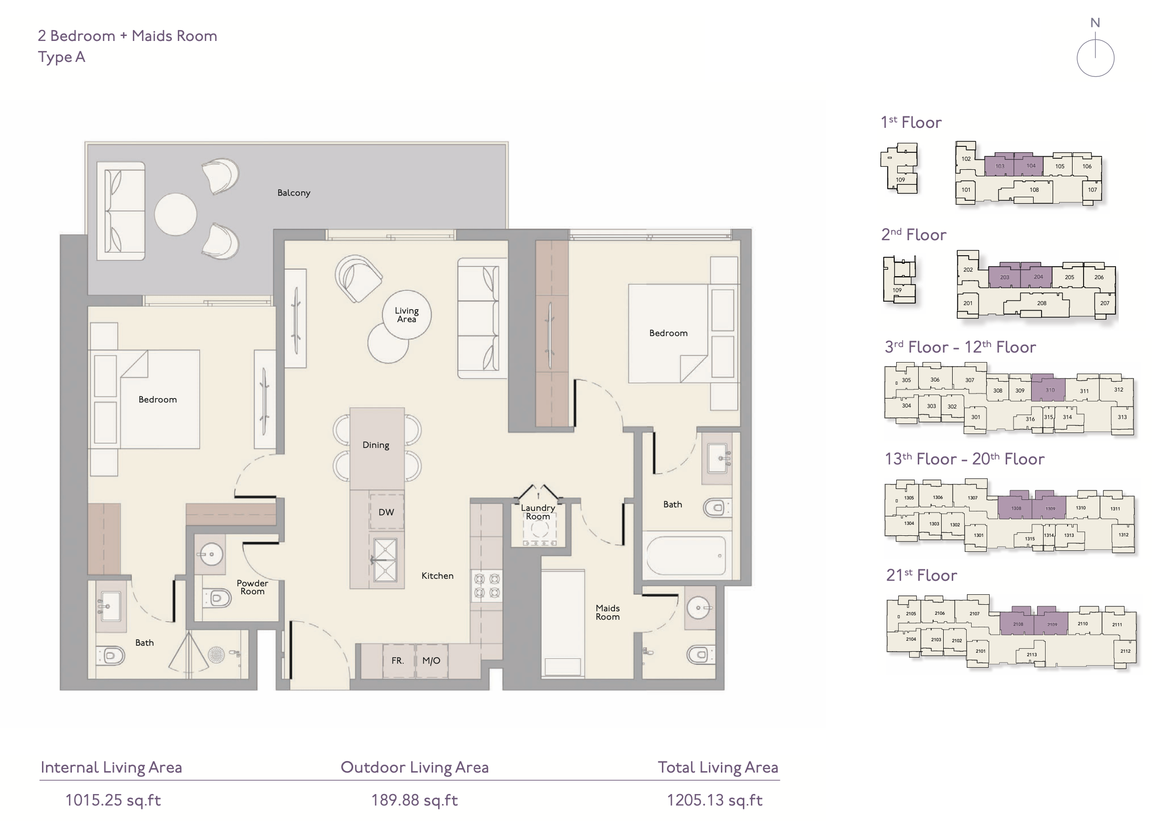 90 Degree South - 2BR-A