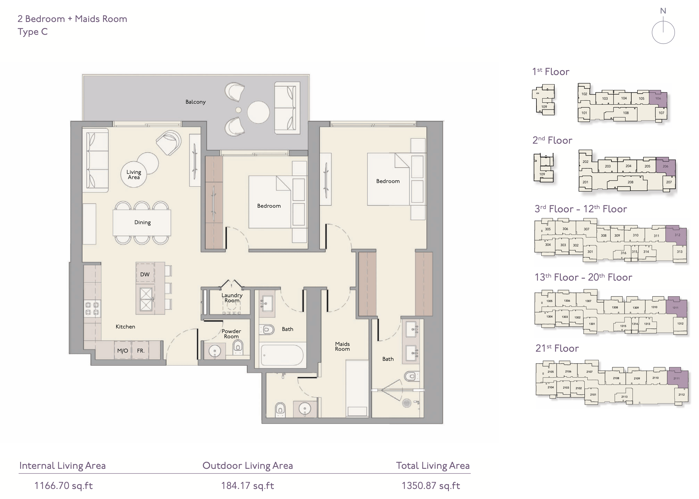 90 Degree South - 2BR-C