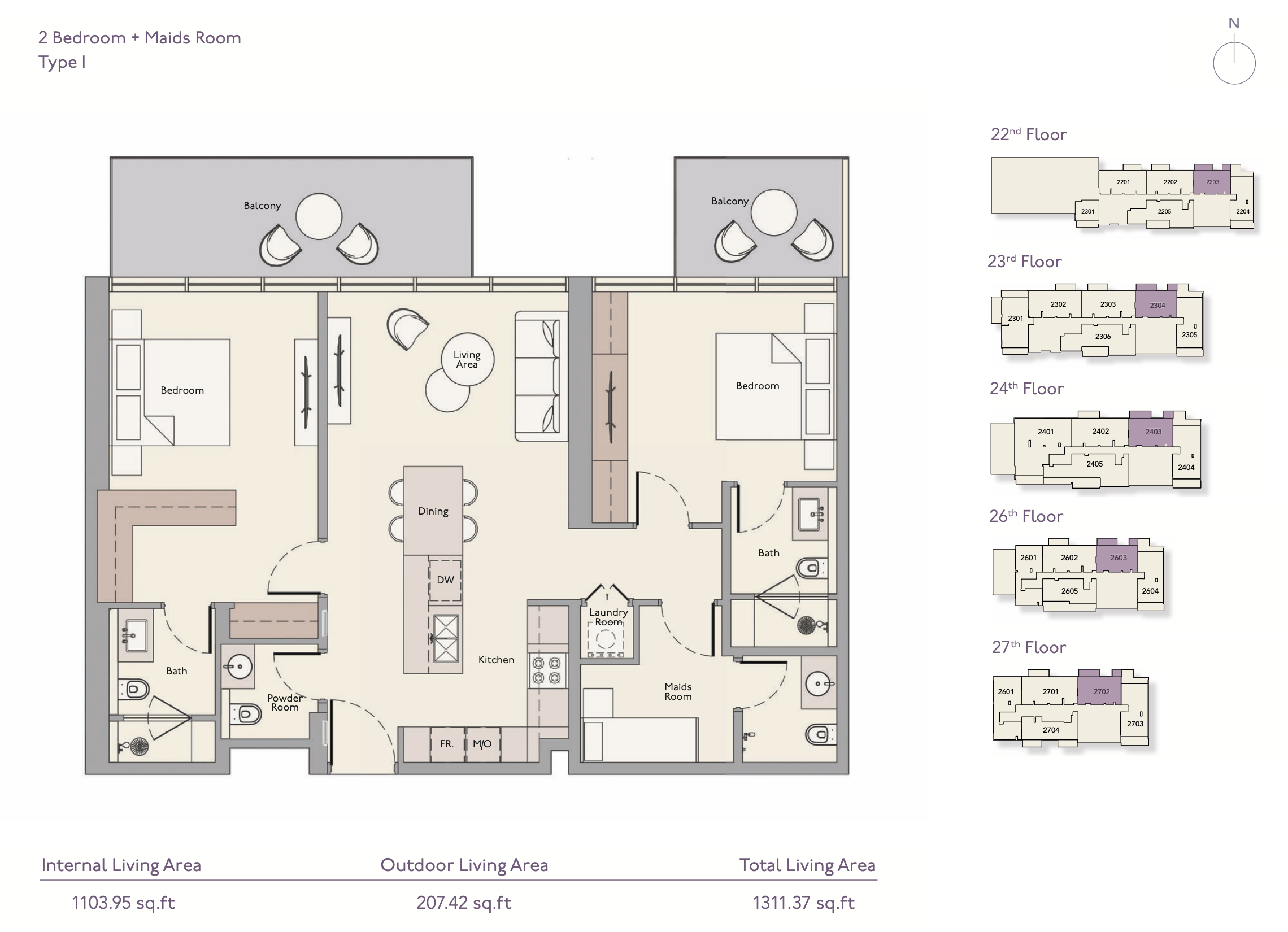 90 Degree South - 2BR-I