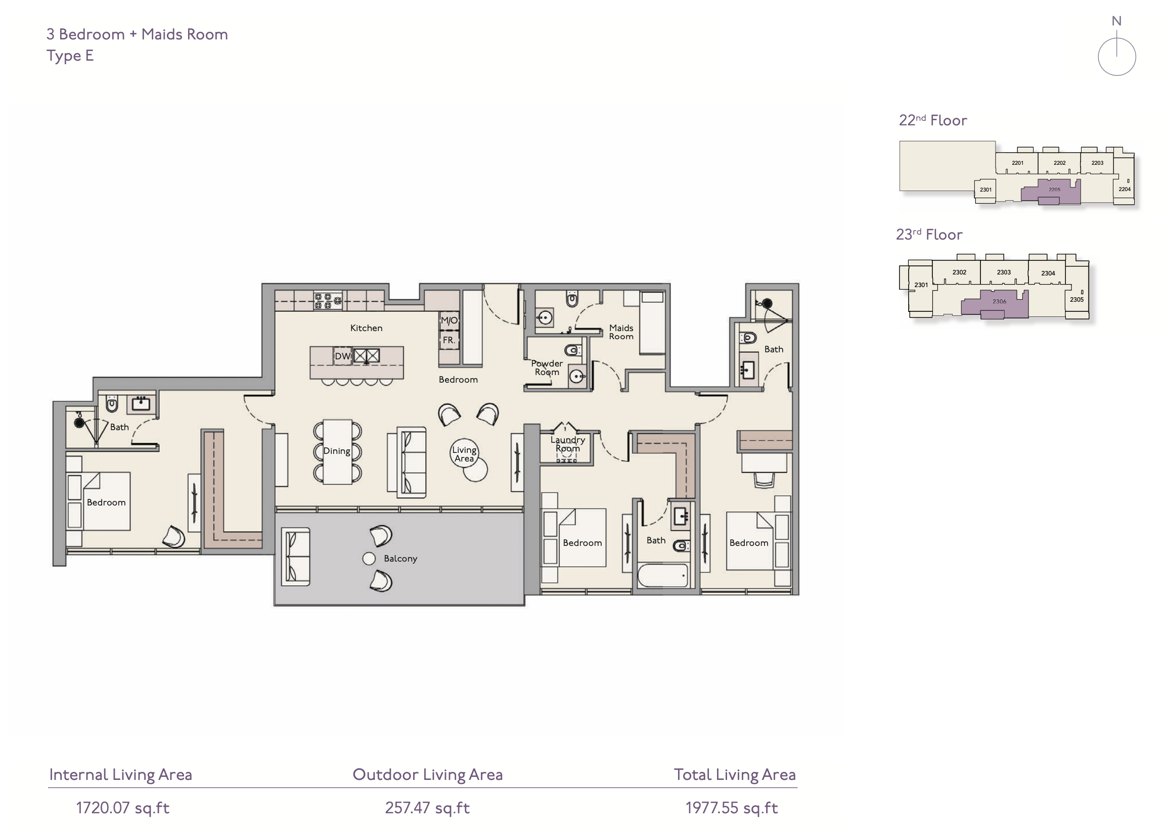 90 Degree South - 3BR-E