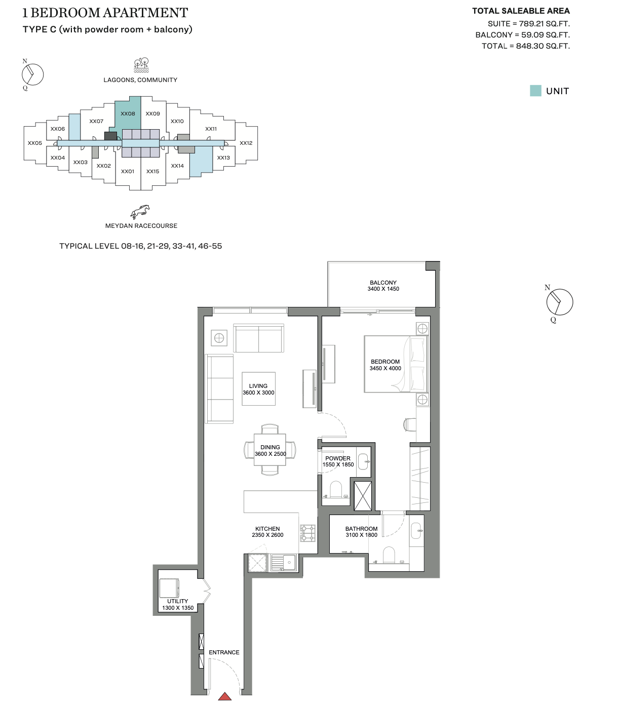 90 Degree South - 1BR-C