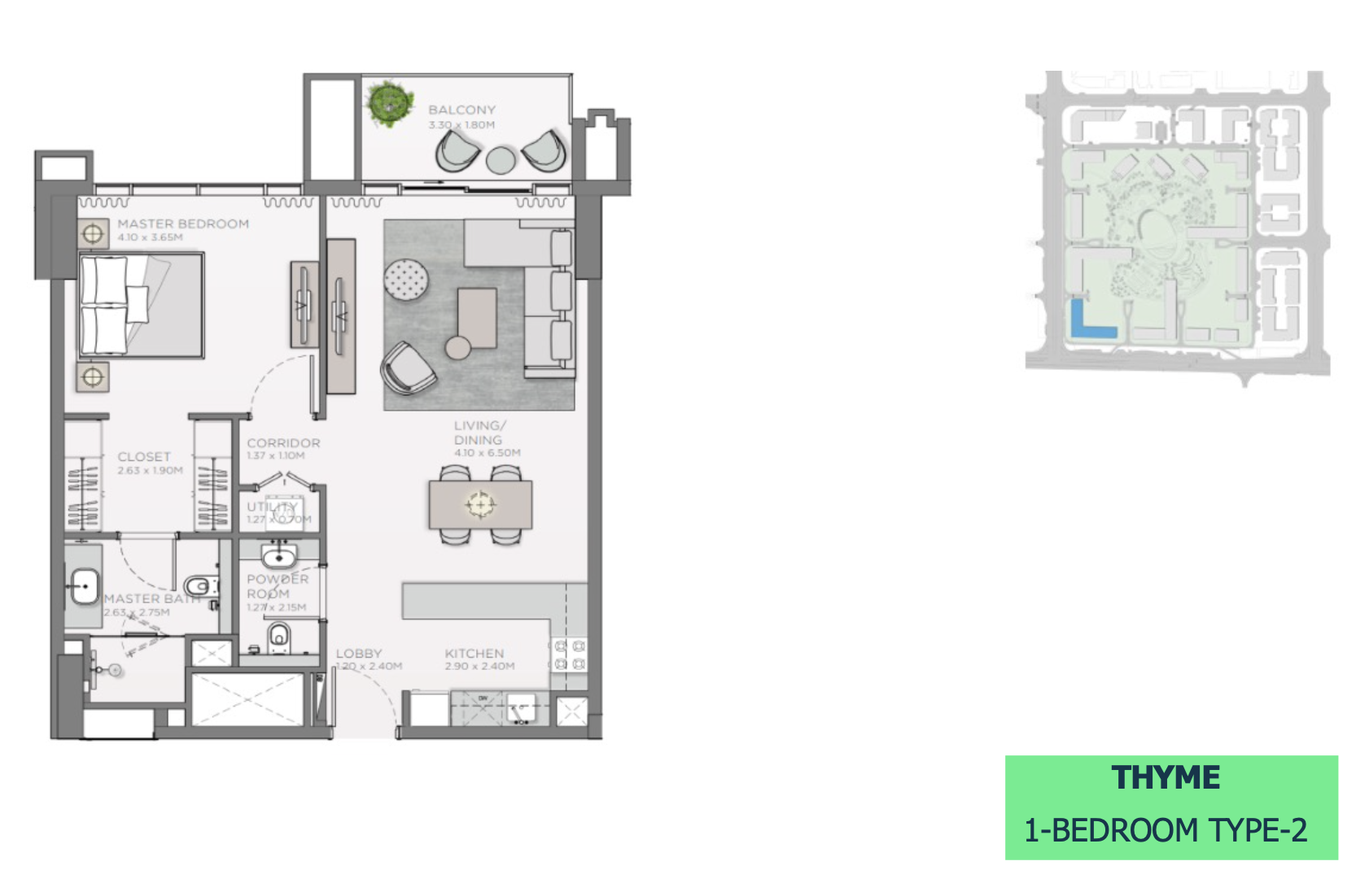 90 Degree South - 1BR-B