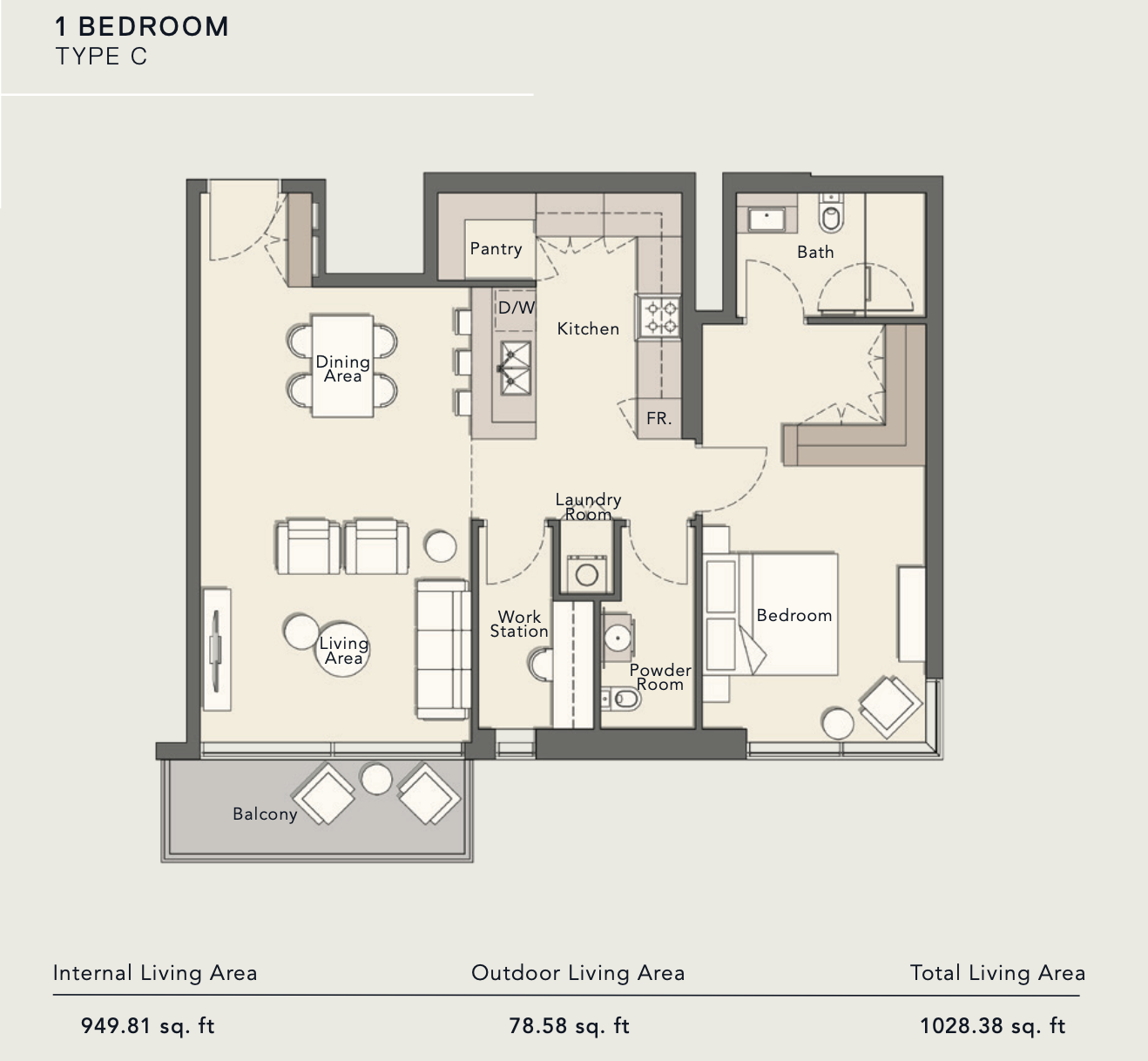 90 Degree South - 1BR-C