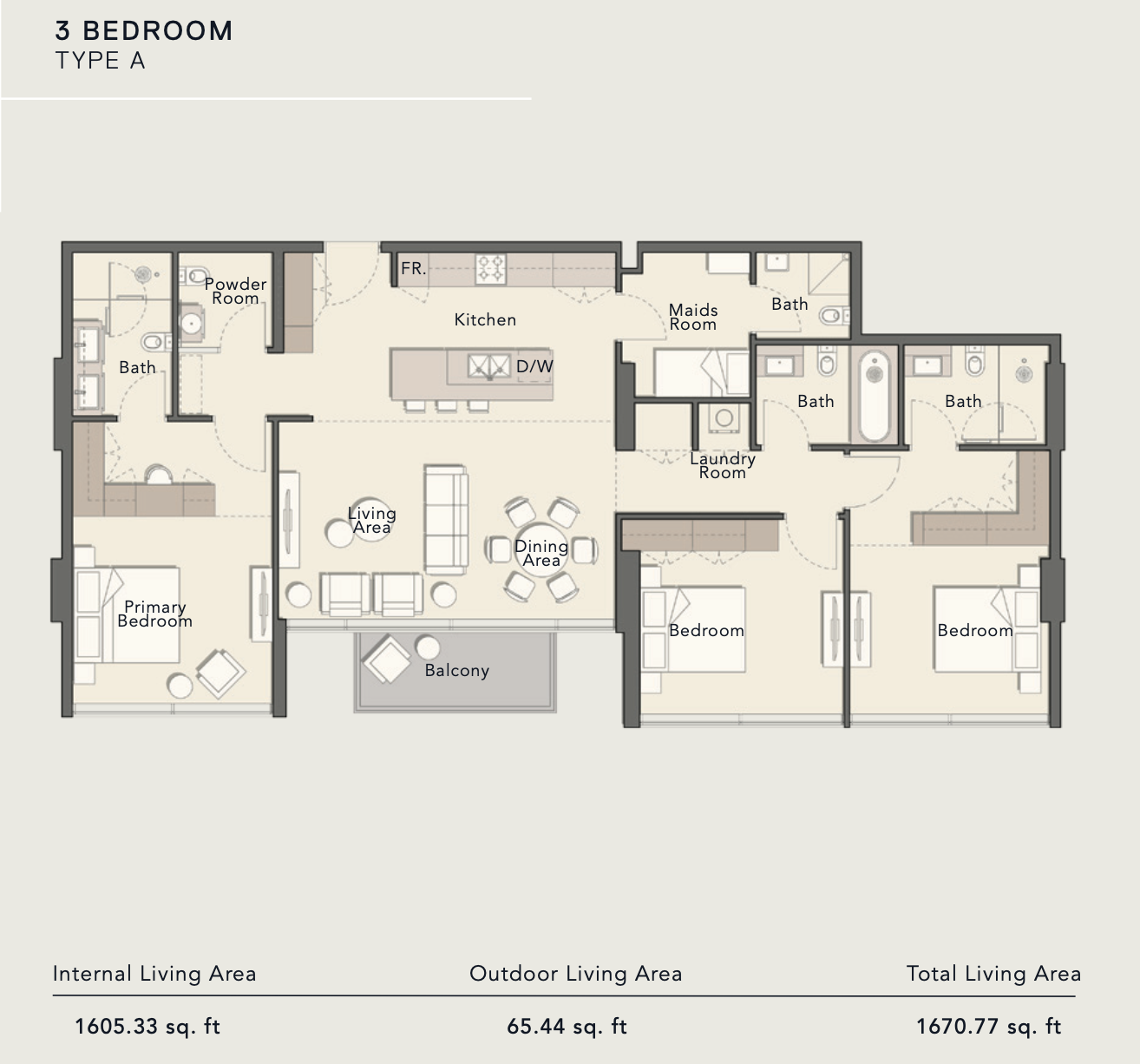 90 Degree South - 3BR-A