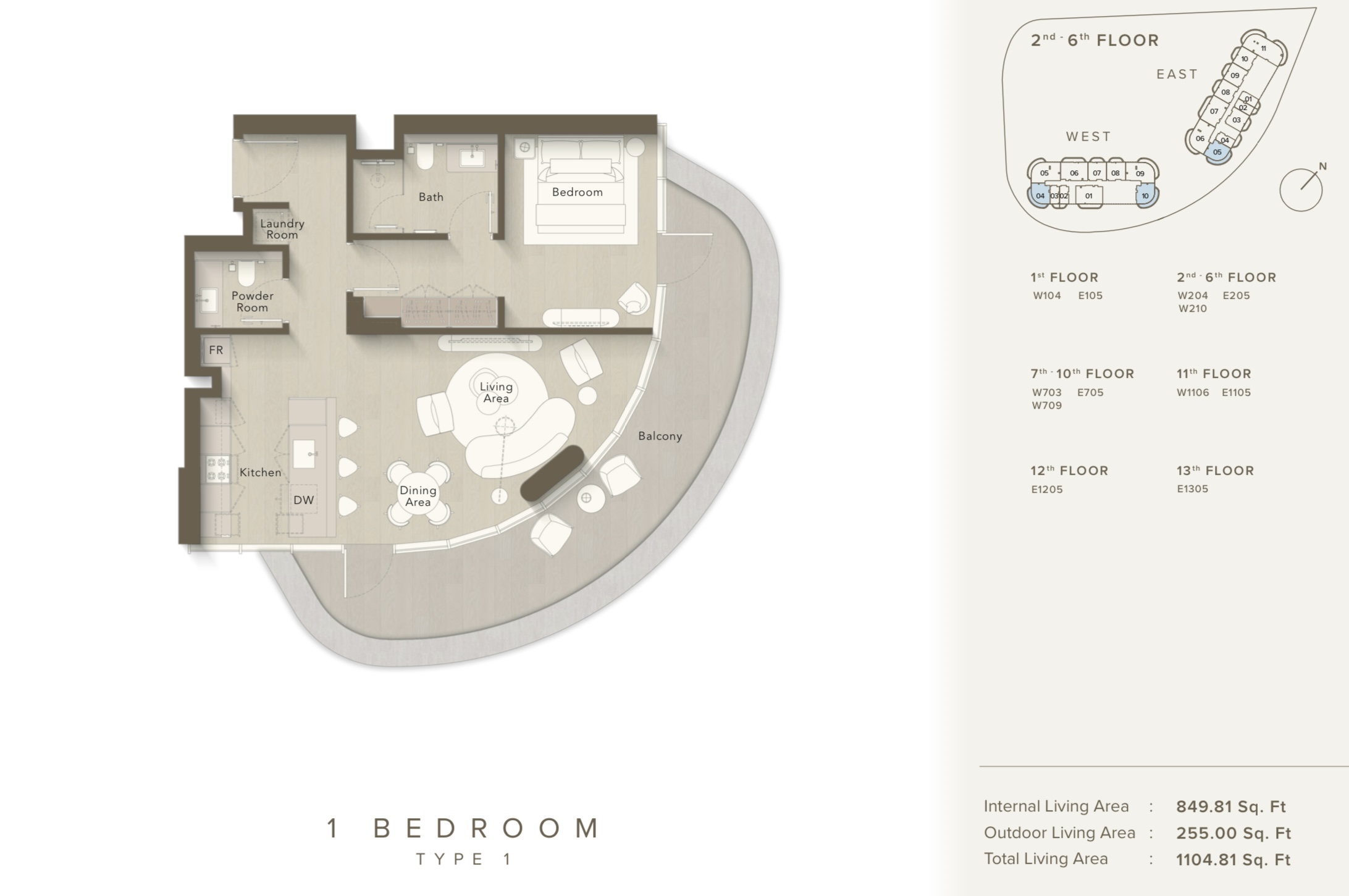 90 Degree South - 1BR-A