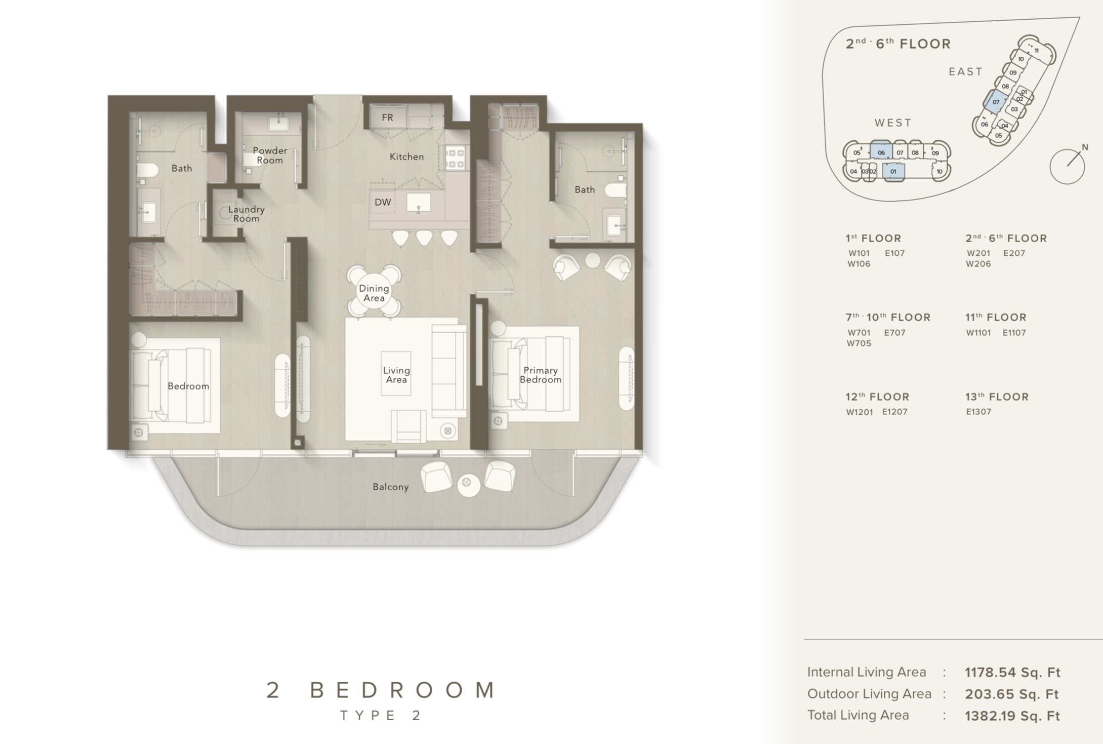 90 Degree South - 2BR-A