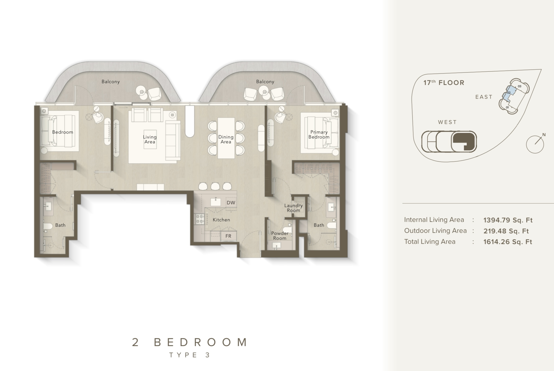 90 Degree South - 2BR-B