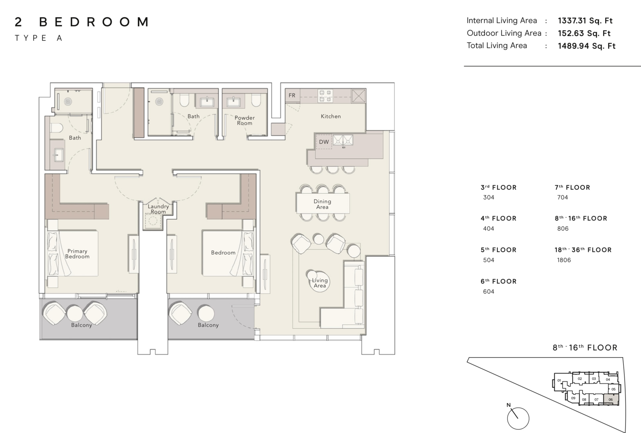 90 Degree South - 2BR-A