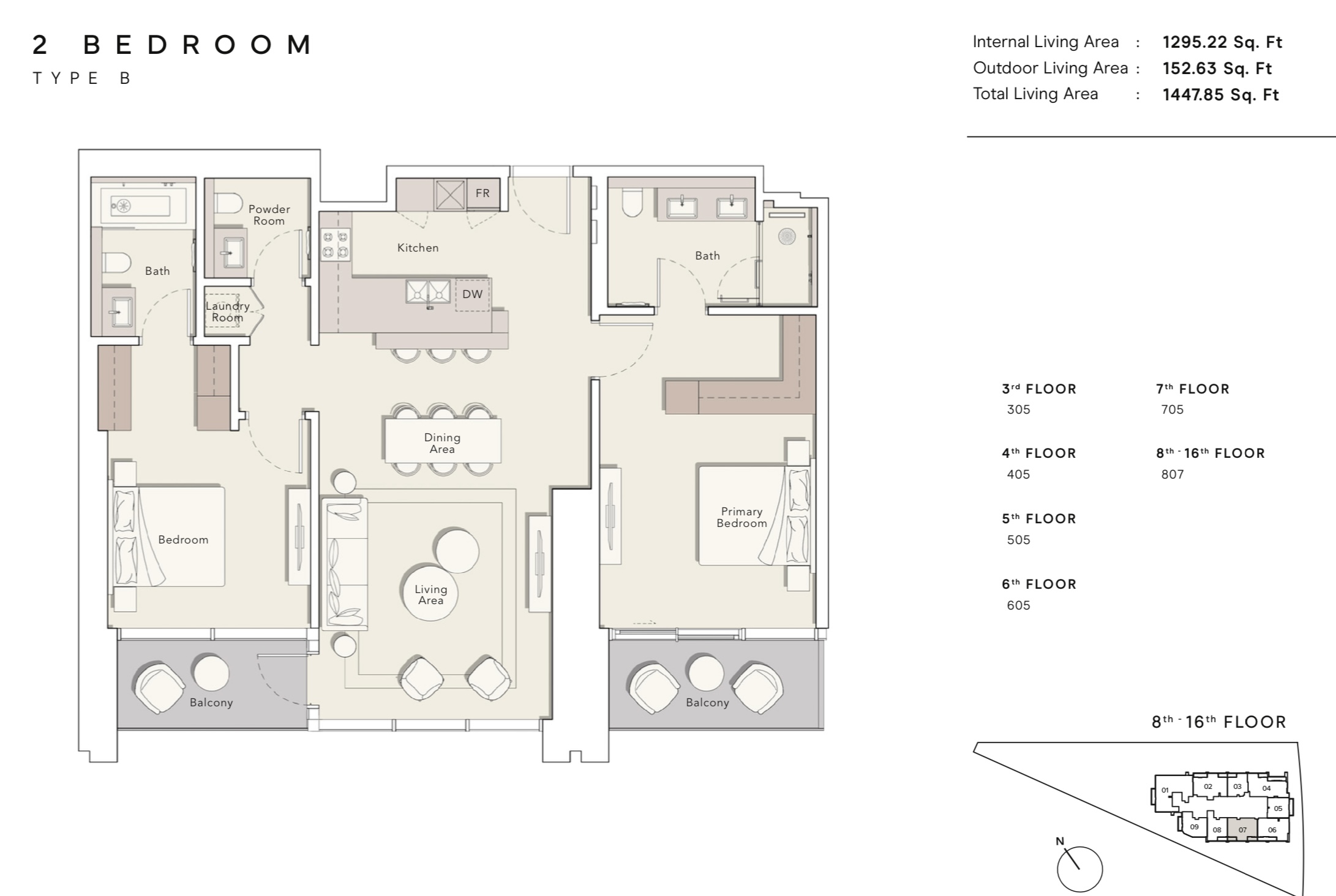 90 Degree South - 2BR-B