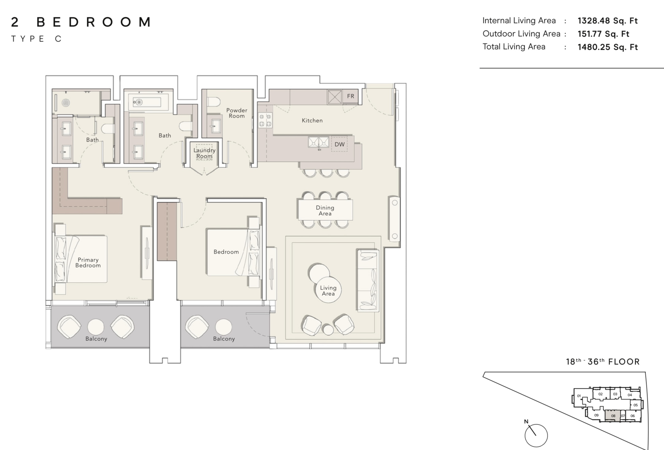 90 Degree South - 2BR-C