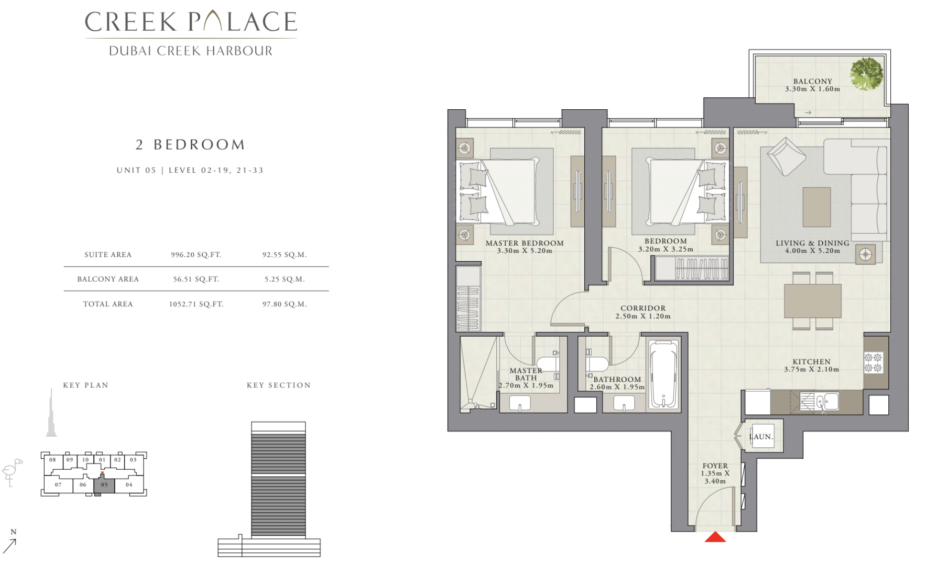 90 Degree South - 2 BR Mid