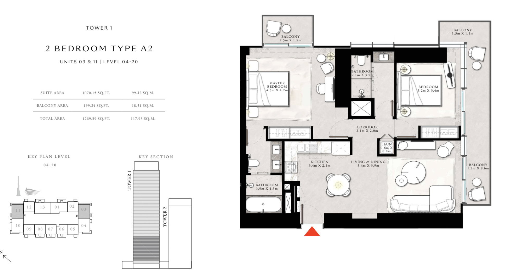 90 Degree South - 2BR-A2