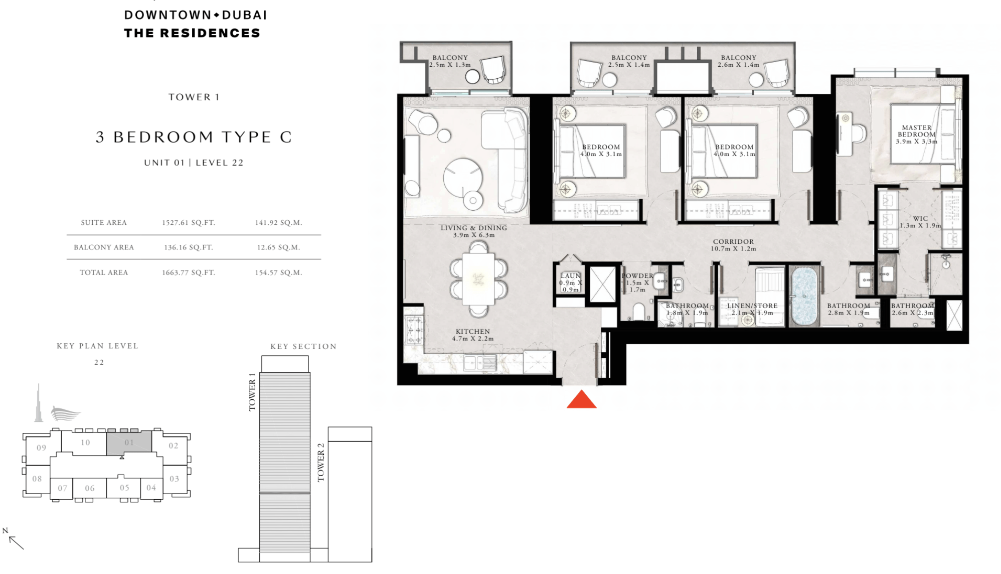 90 Degree South - 3BR-C