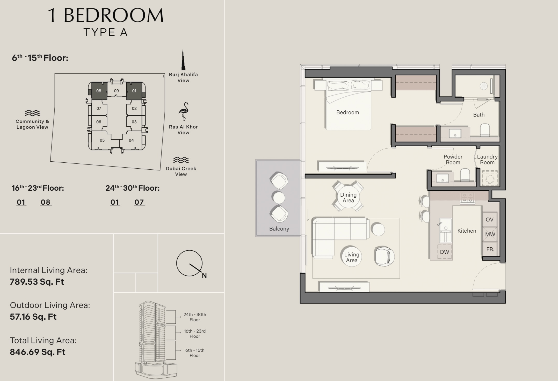 90 Degree South - 1BR-A