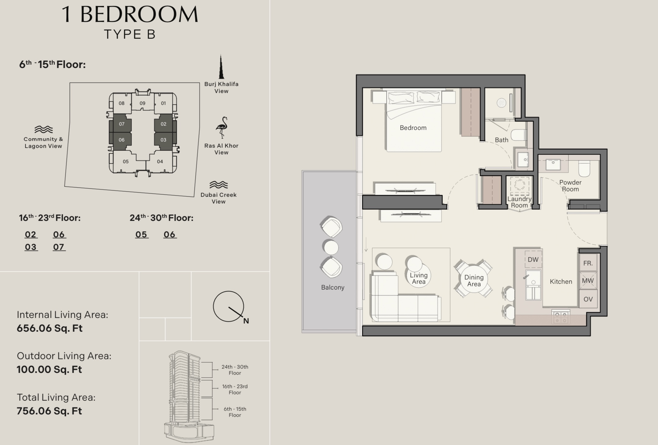 90 Degree South - 1BR-B