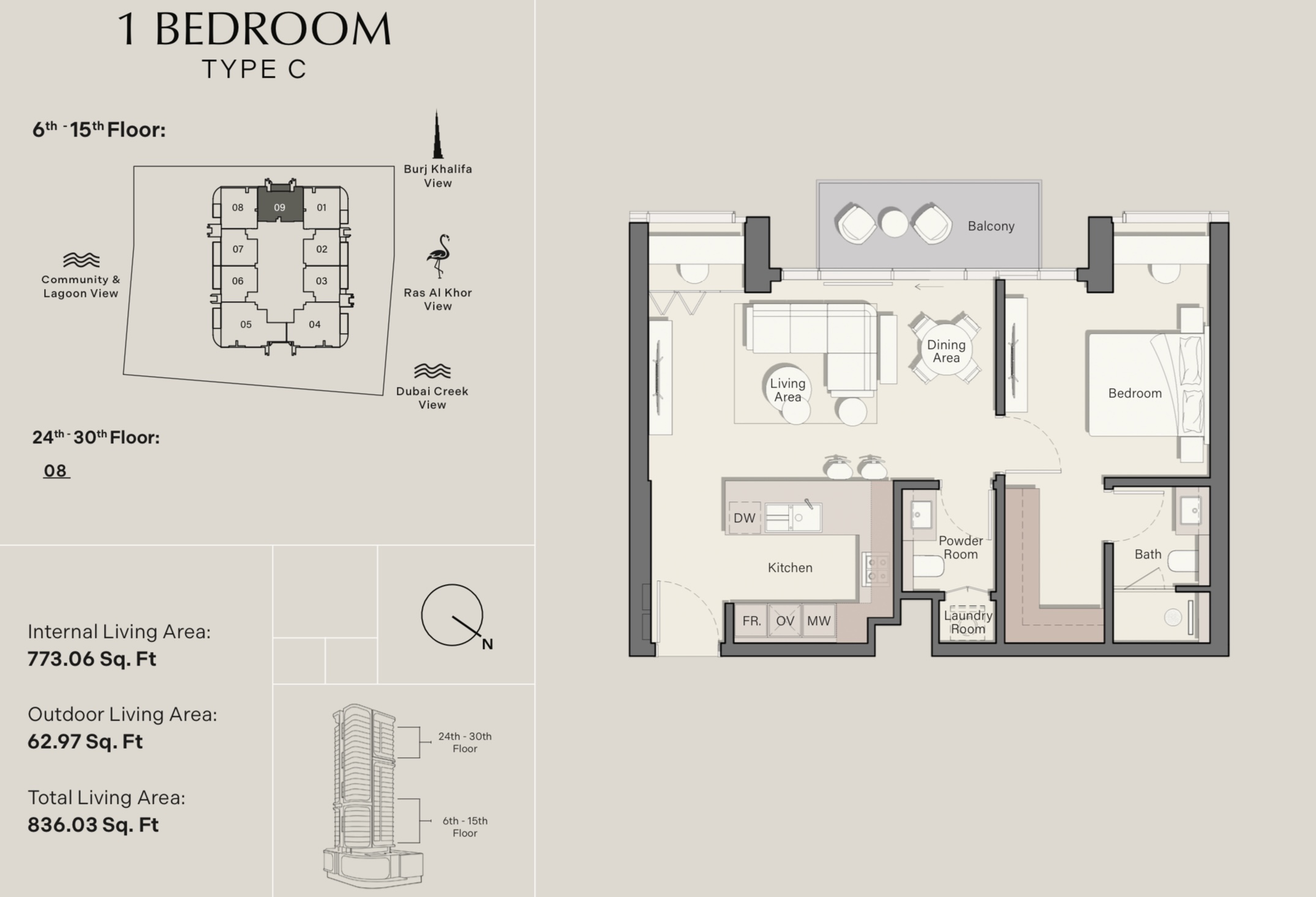 90 Degree South - 1BR-C