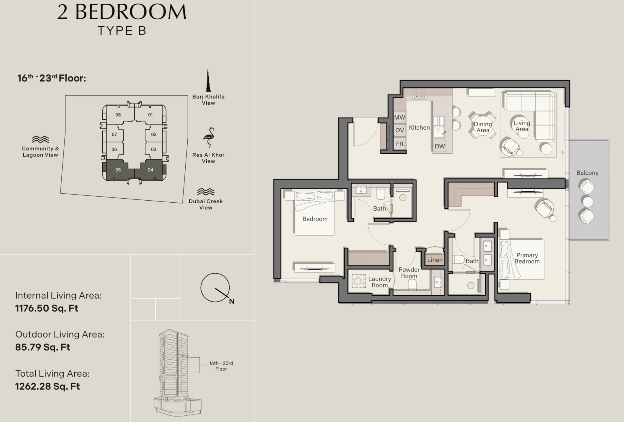 90 Degree South - 2BR-B