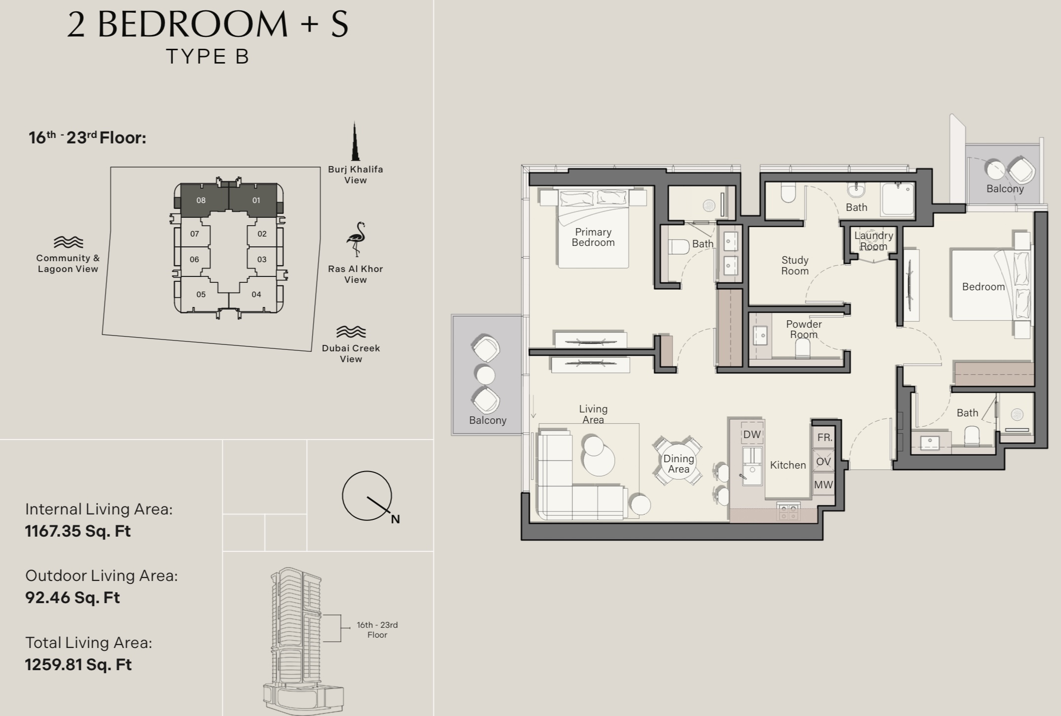 90 Degree South - 2BR+S-B