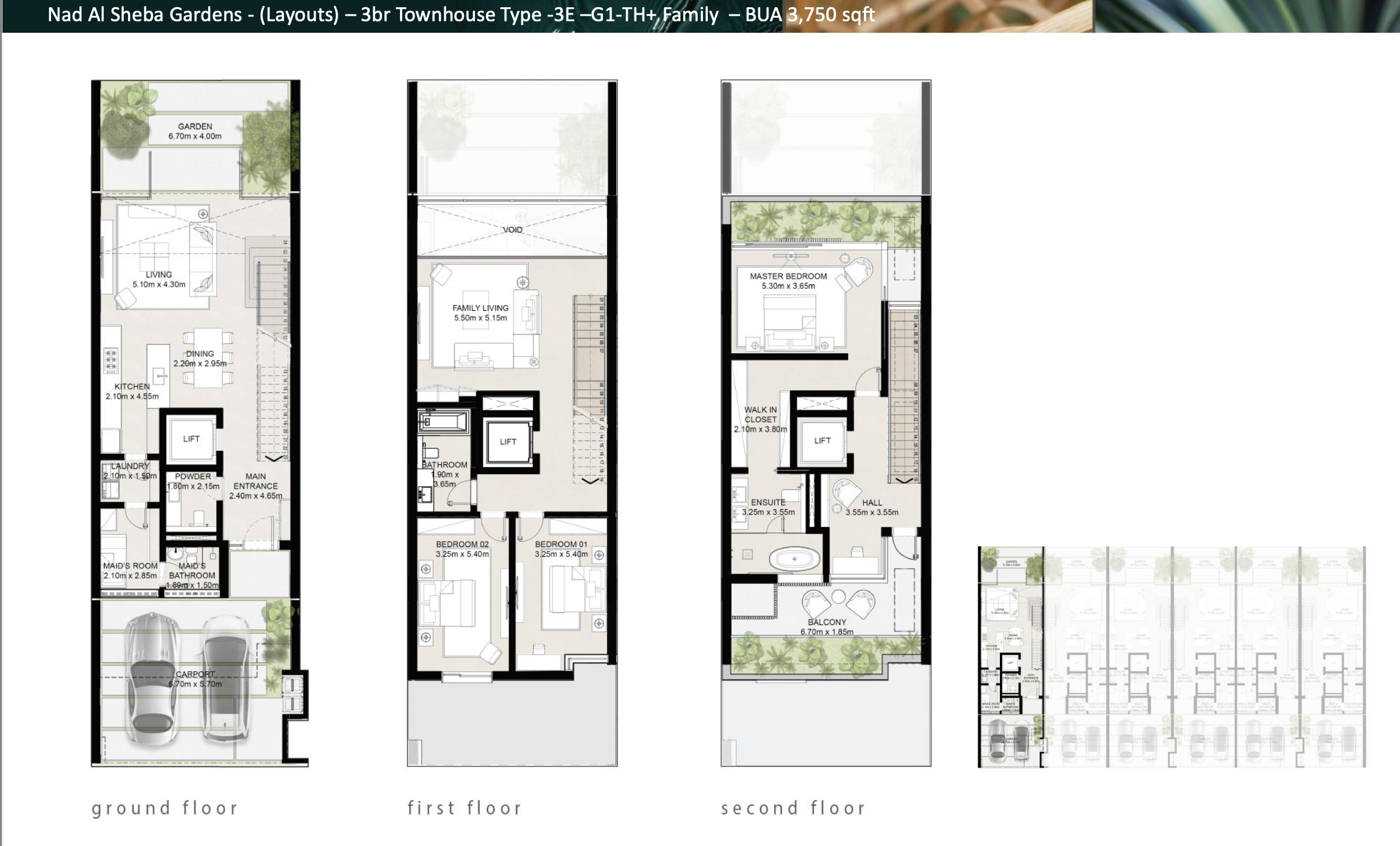 90 Degree South - 3BR-TH-G+2