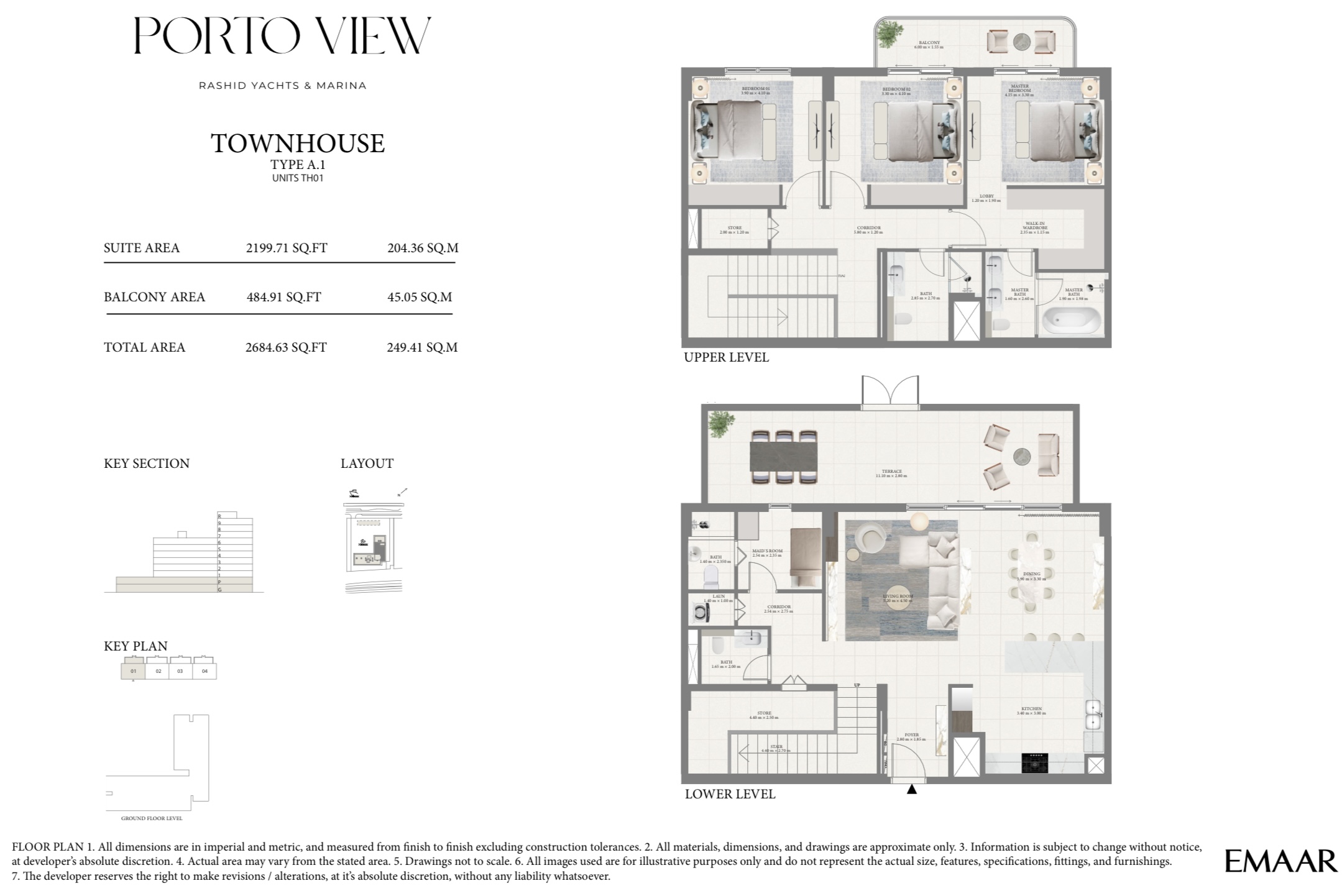 90 Degree South - 3BR-TH-A