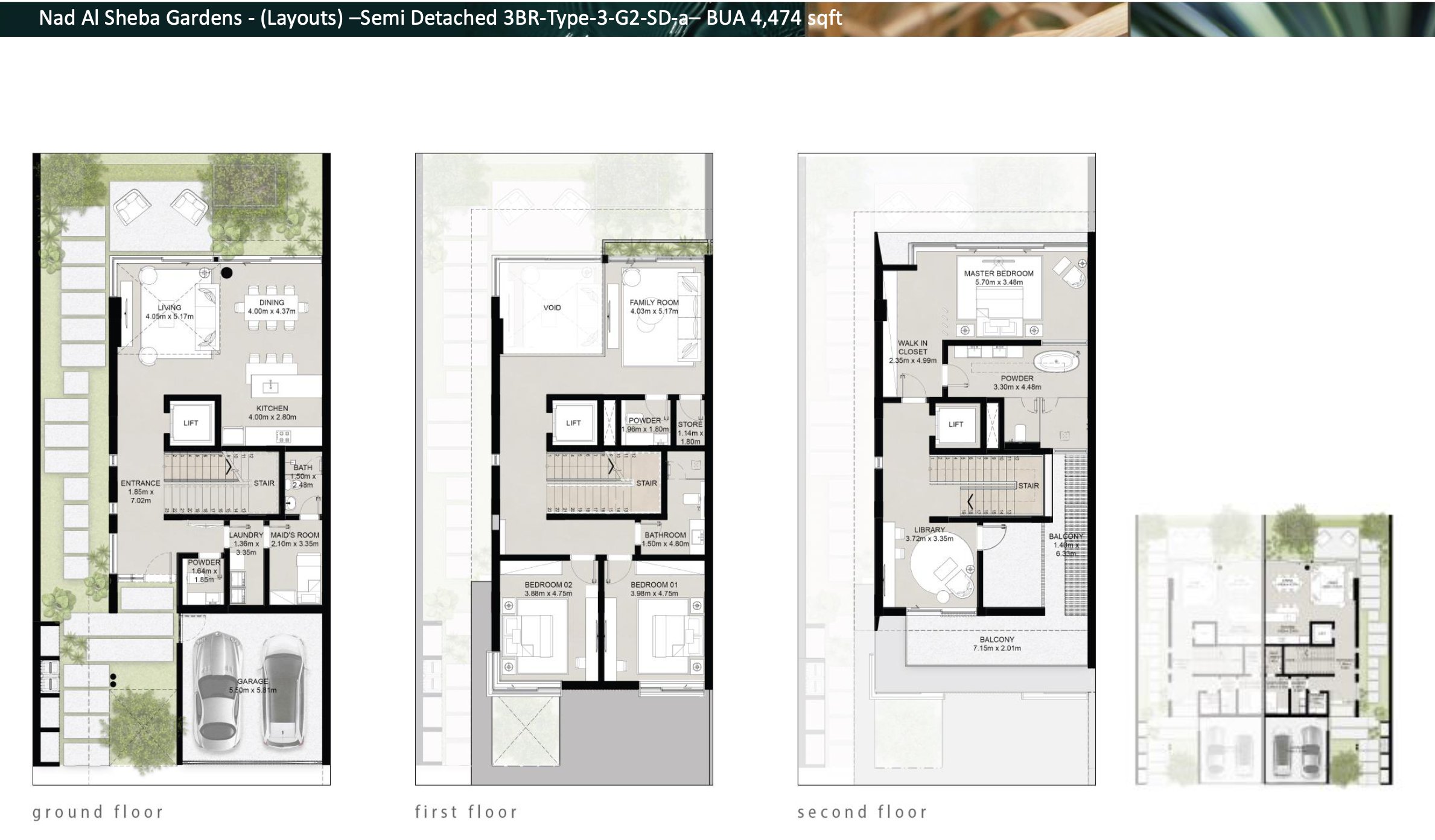 90 Degree South - 3BR-SD-G+2