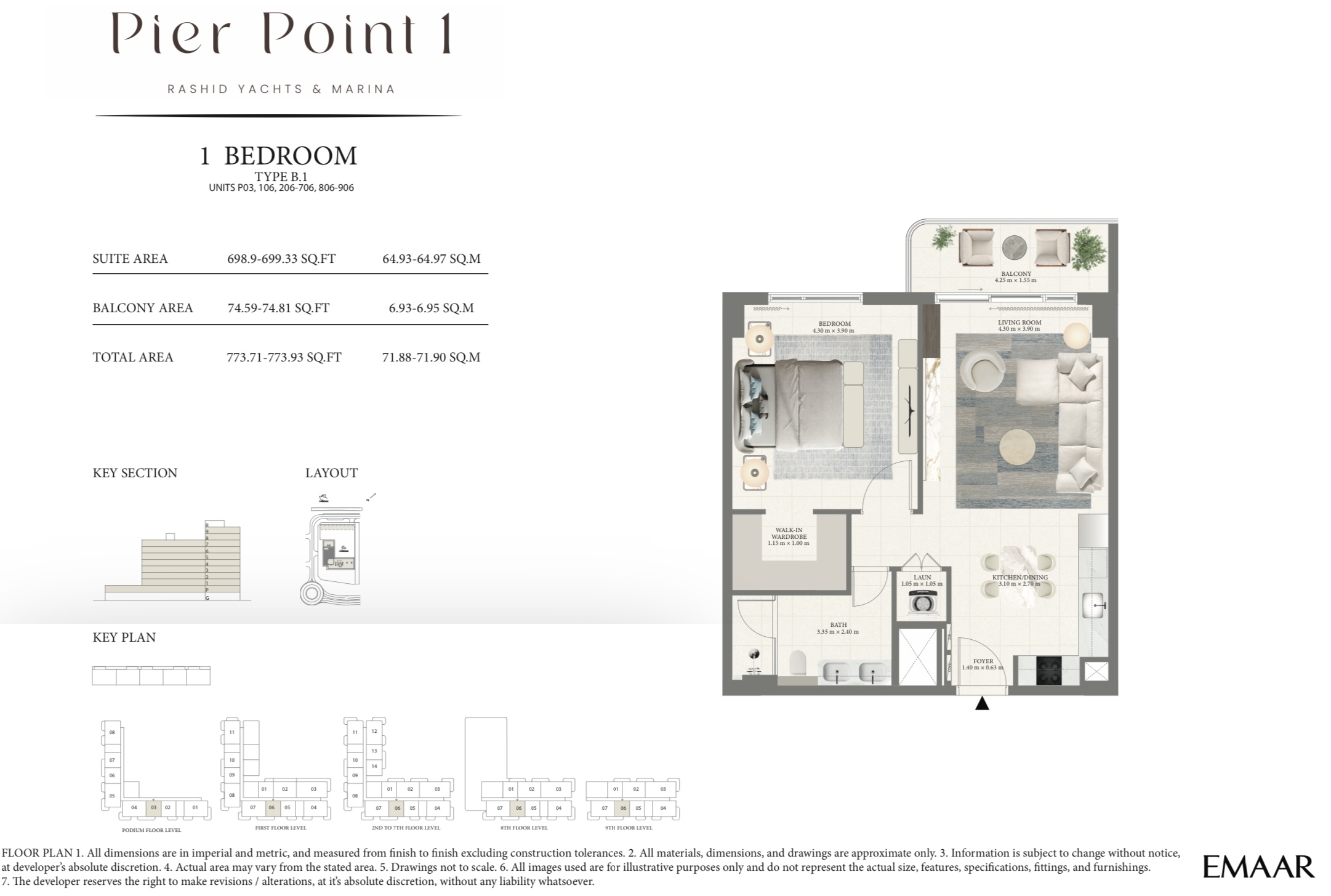 90 Degree South - 1BR-B