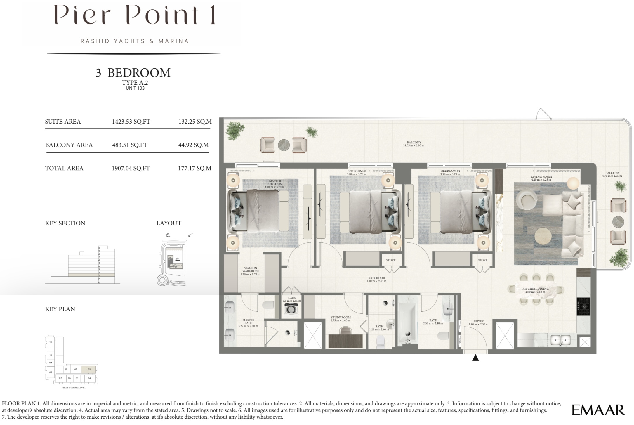 90 Degree South - 3BR-B