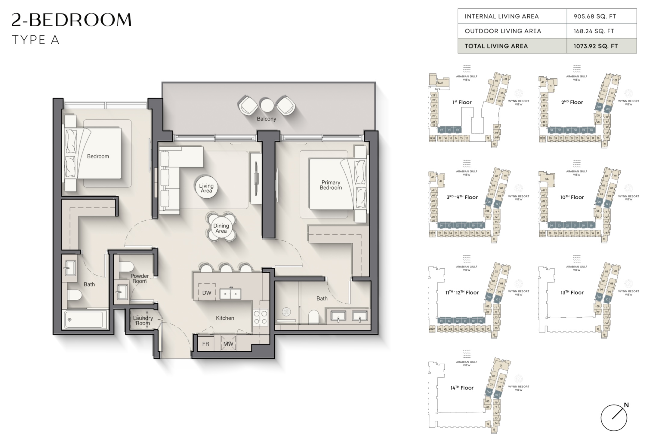 90 Degree South - 2BR-A