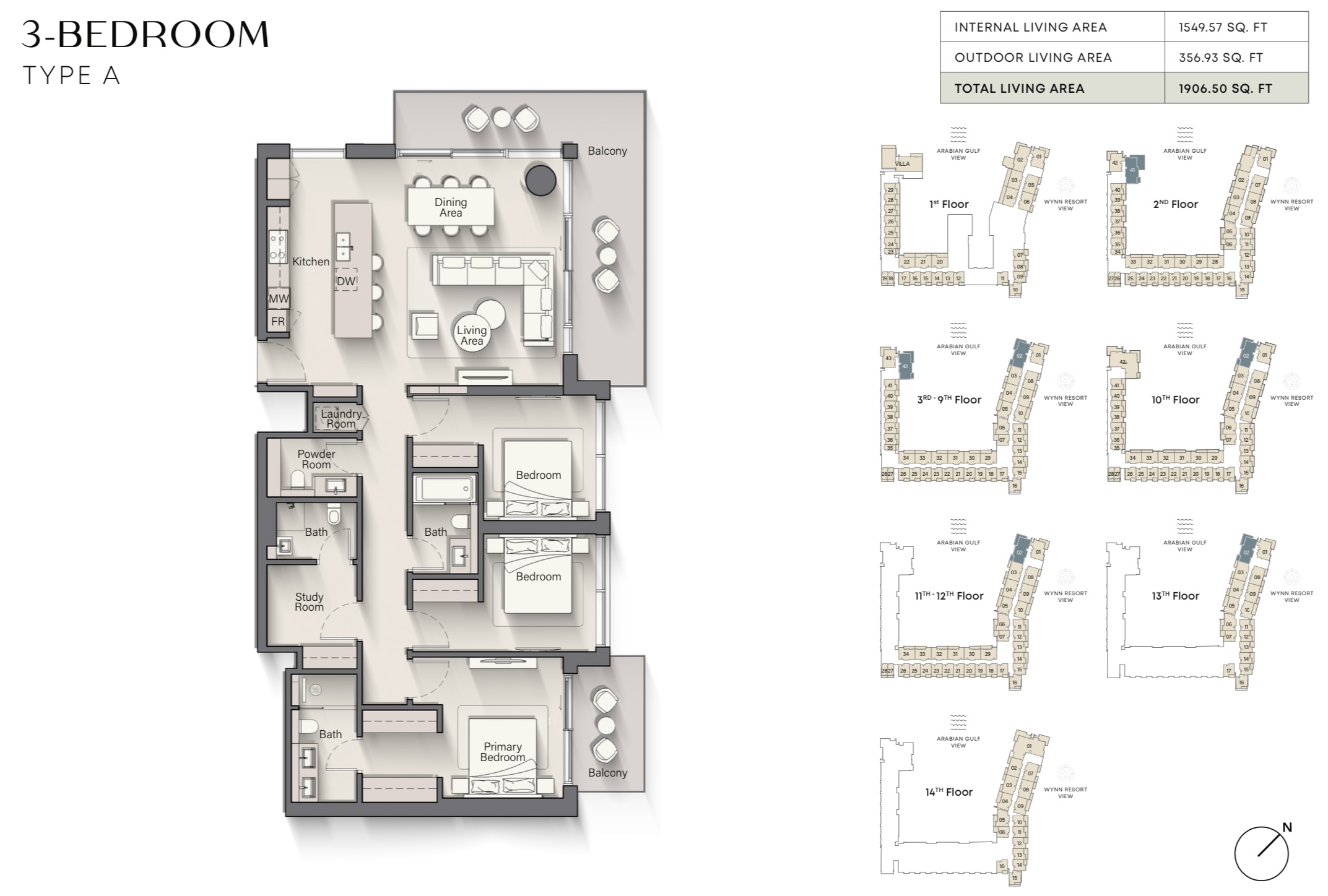 90 Degree South - 3BR-A