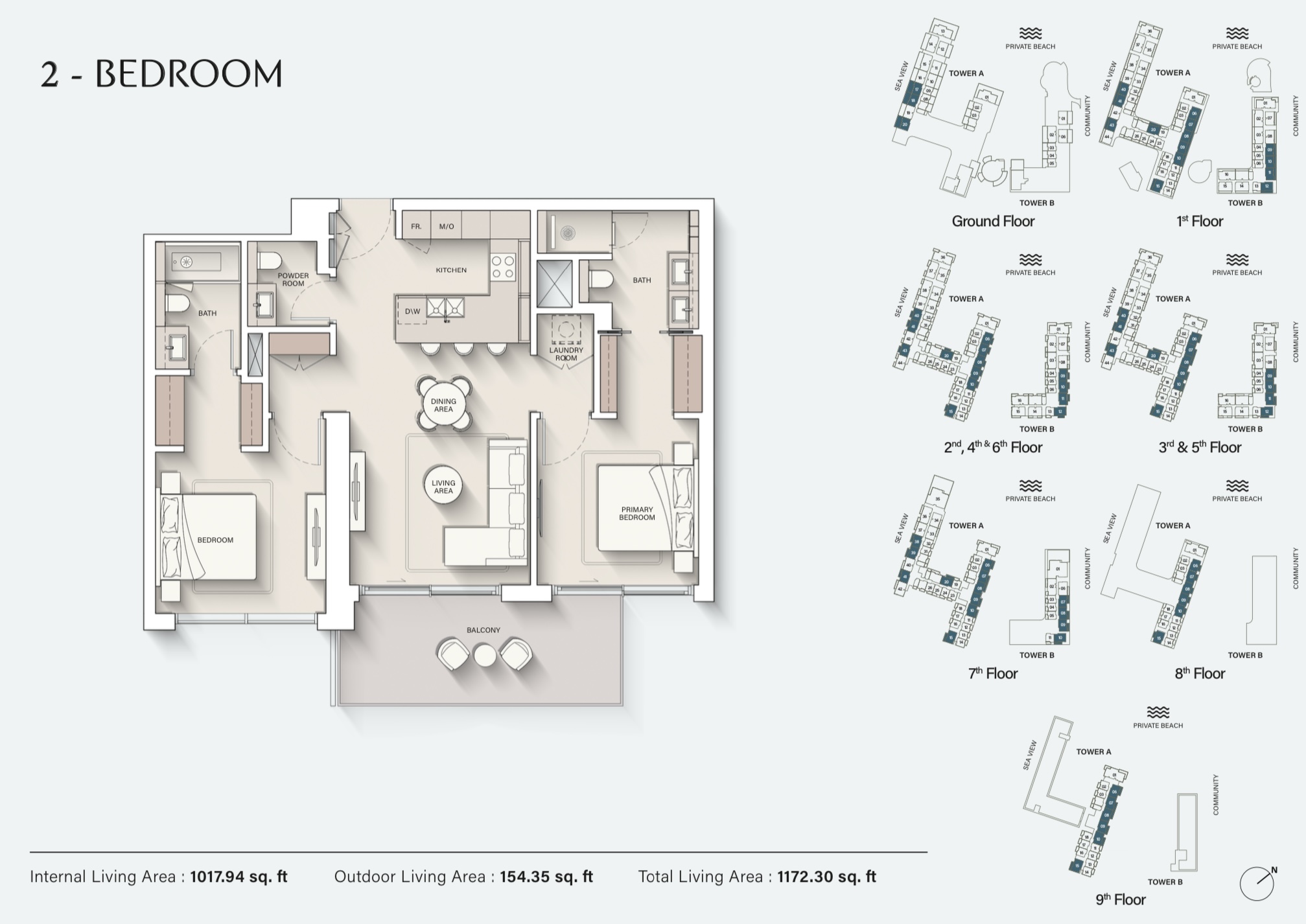 90 Degree South - 2BR