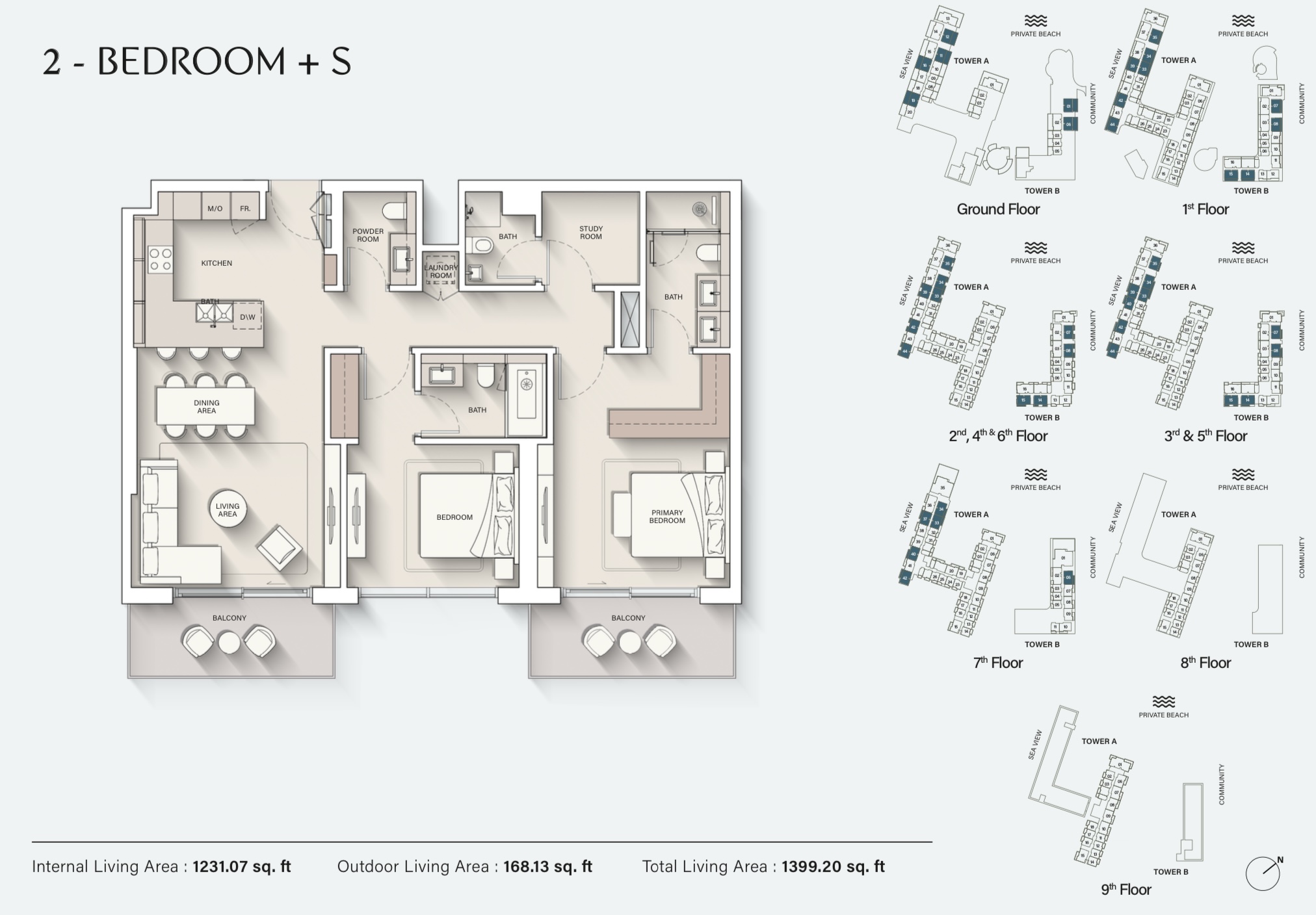 90 Degree South - 2BR+S